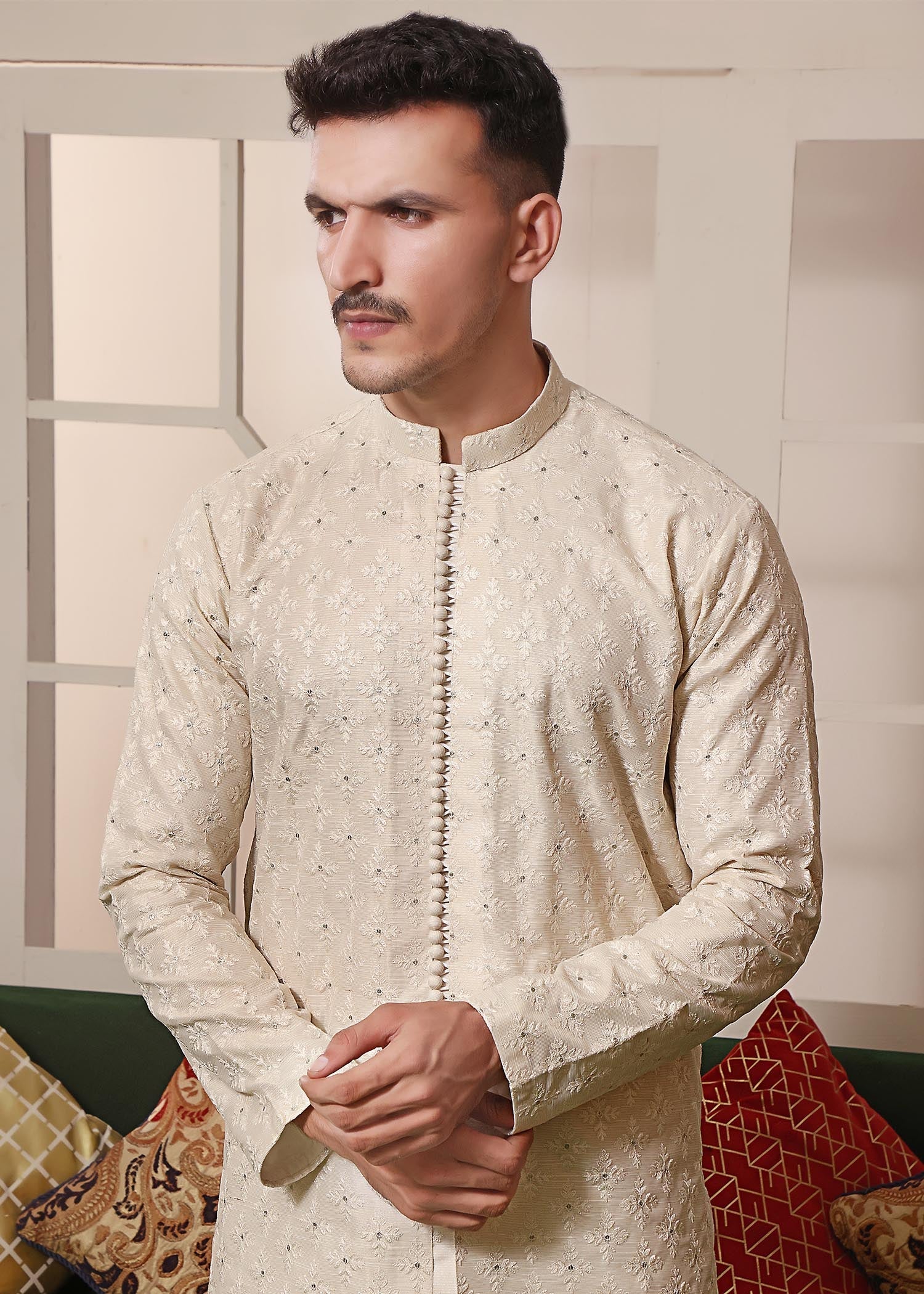 masuri Kurta Set in Cream