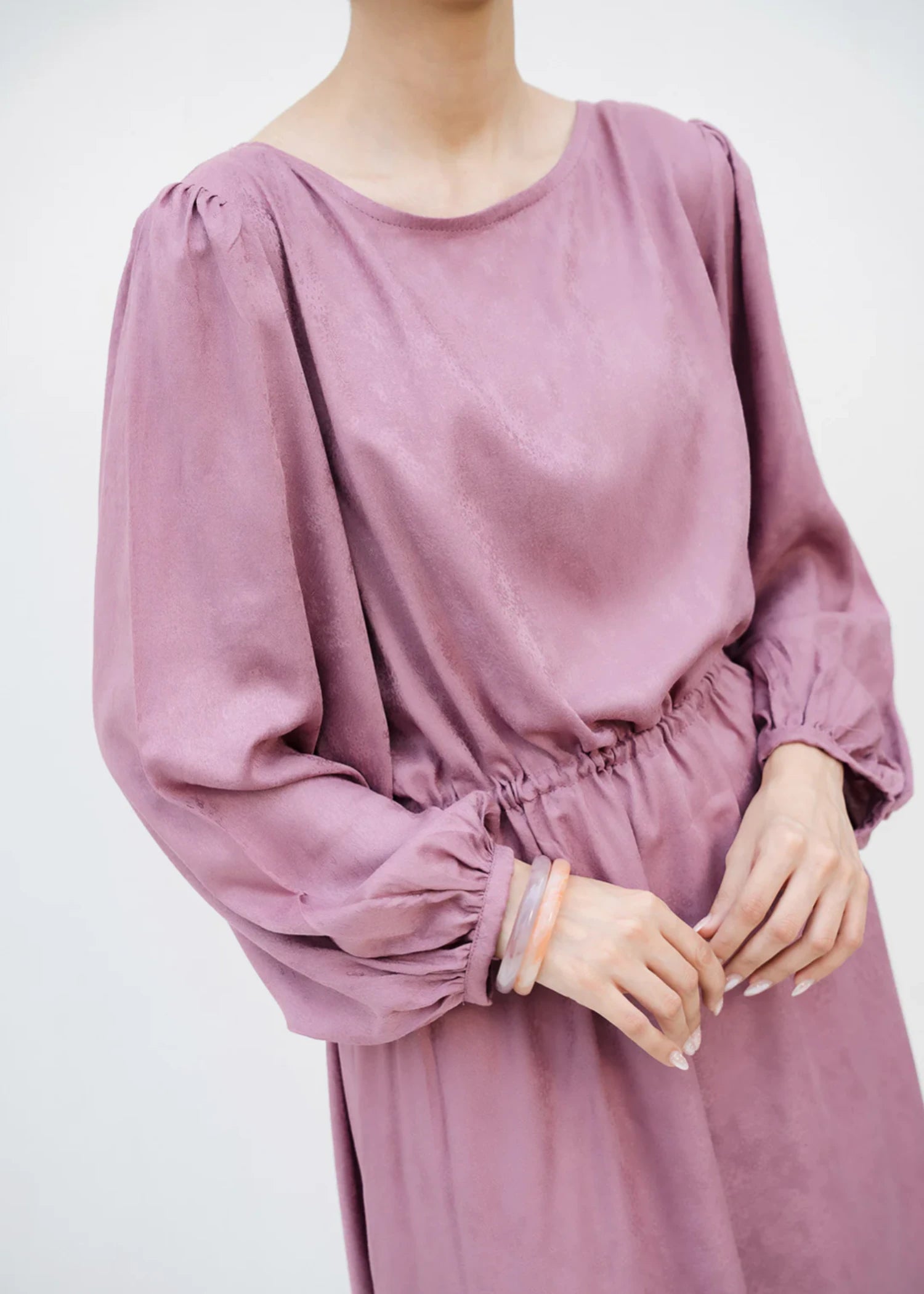 crepe Dress in Pink