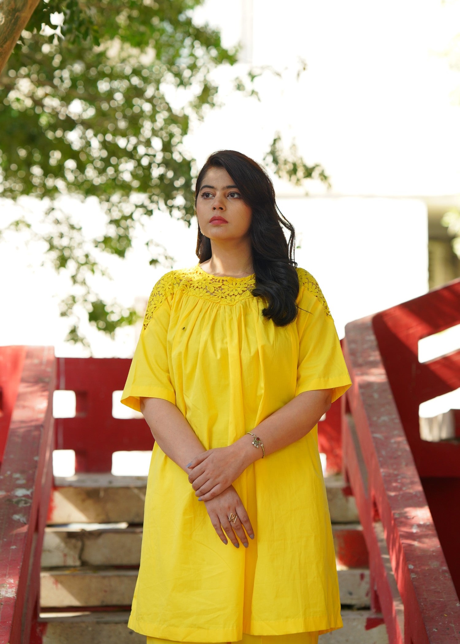 cambric Co Ord Sets in Saffron