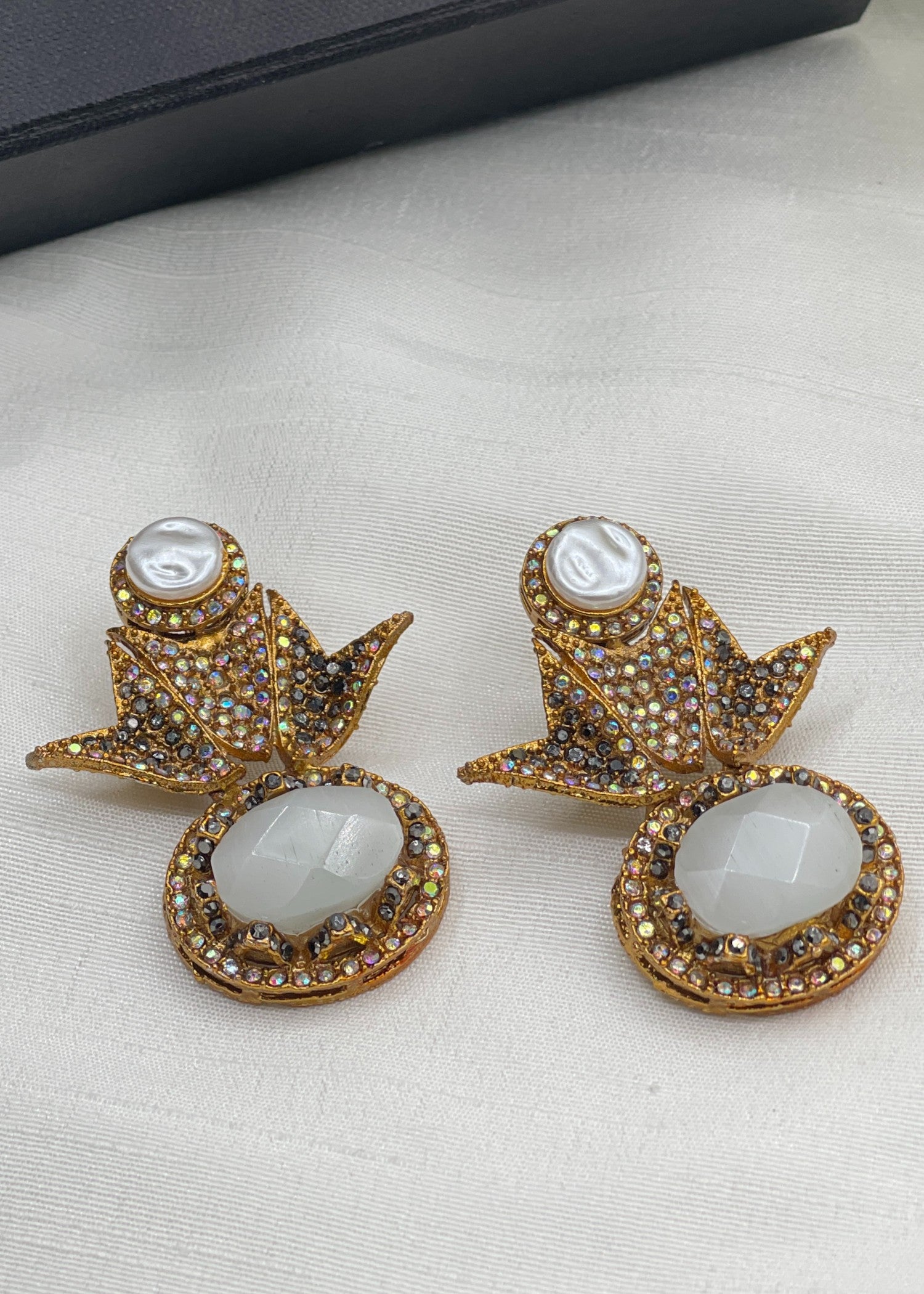 Earrings in White Color by - Trendy Women Earrings ELY5547