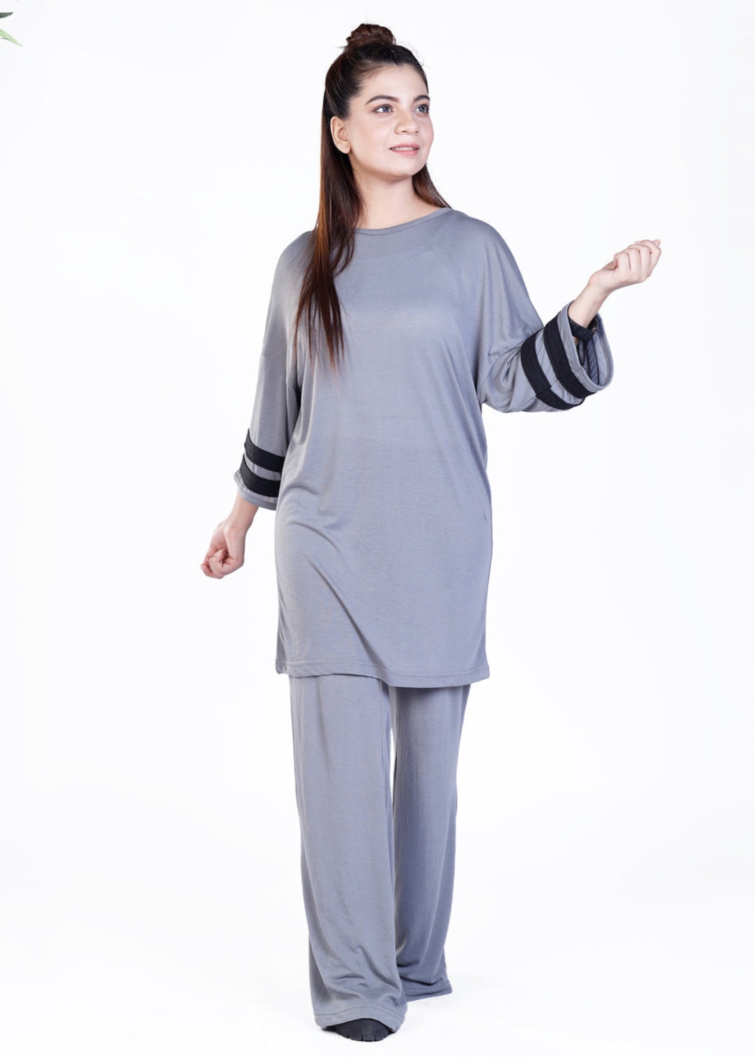 cotton jersey Co Ord Sets in Grey