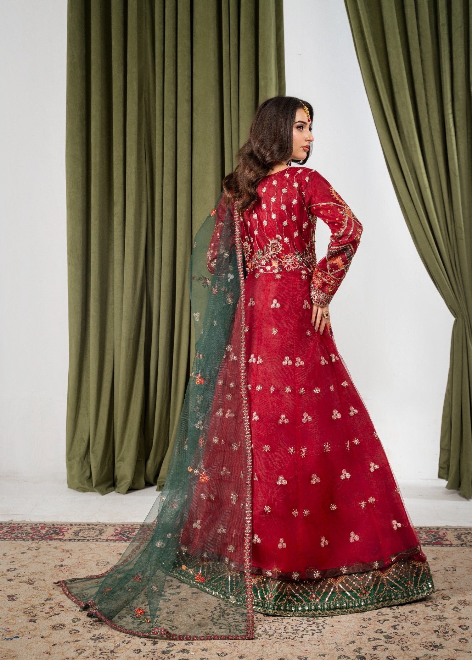 net Maxi in Maroon