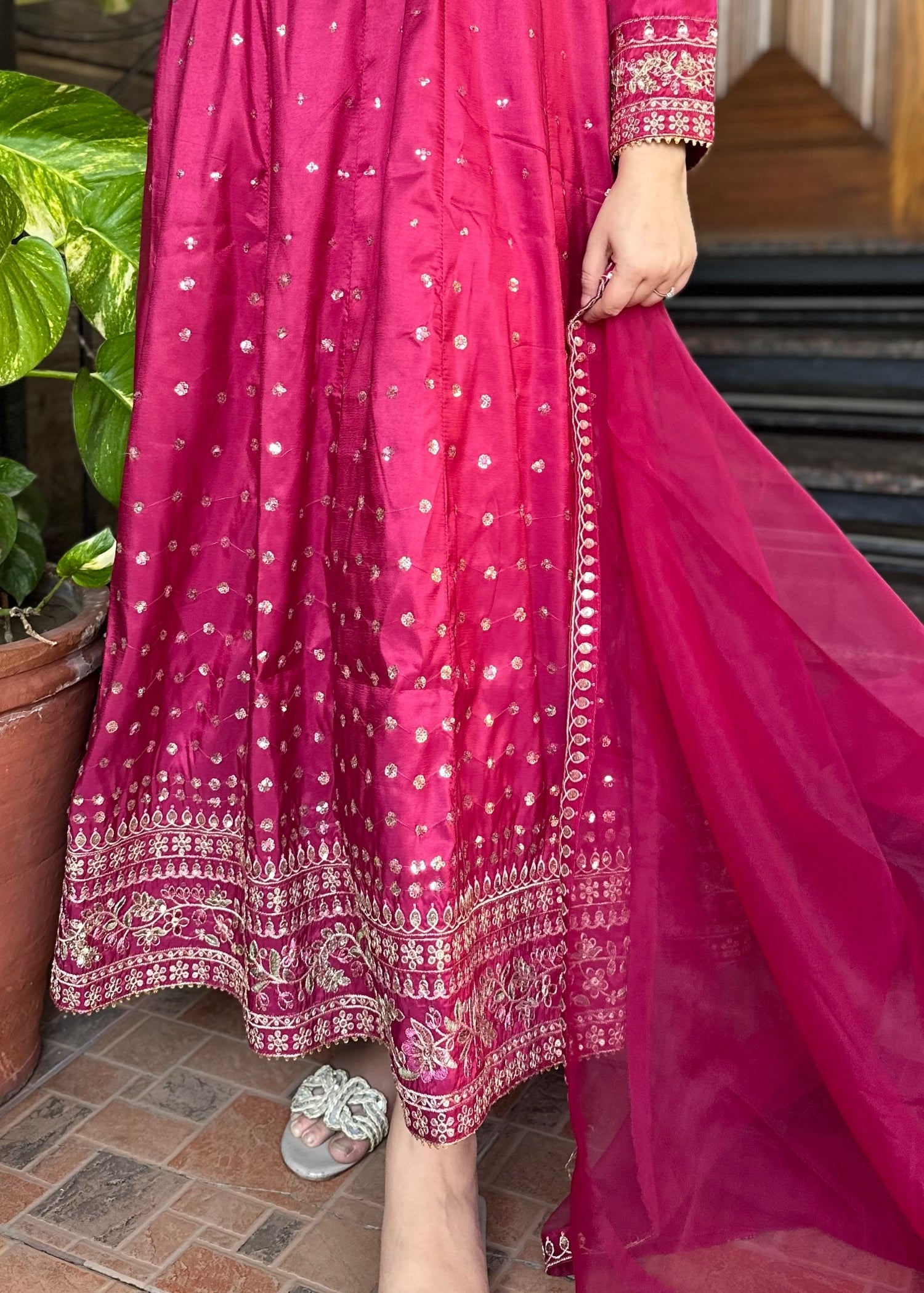 silk Maxi in Magenta