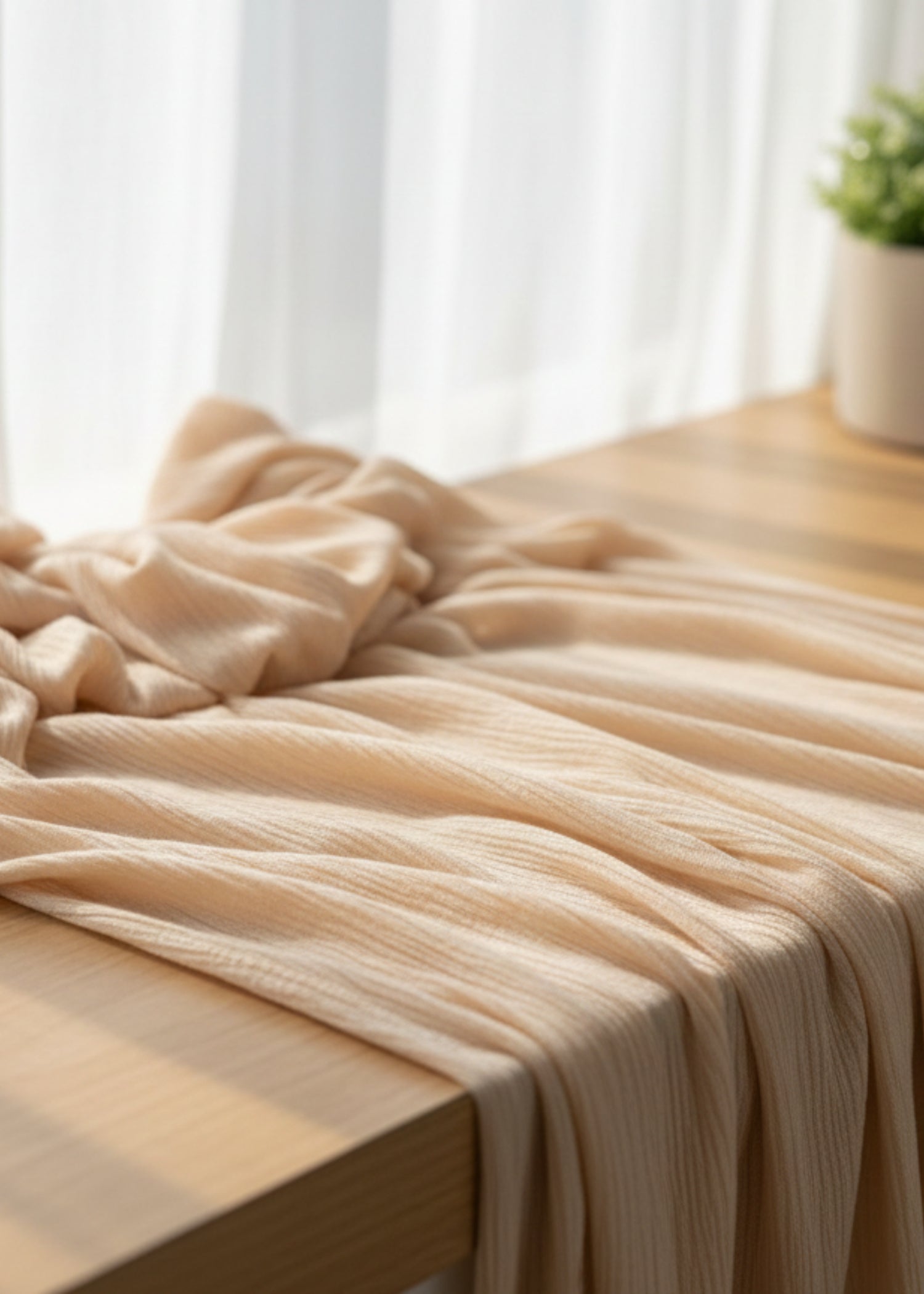 cotton jersey Hijab in Champagne