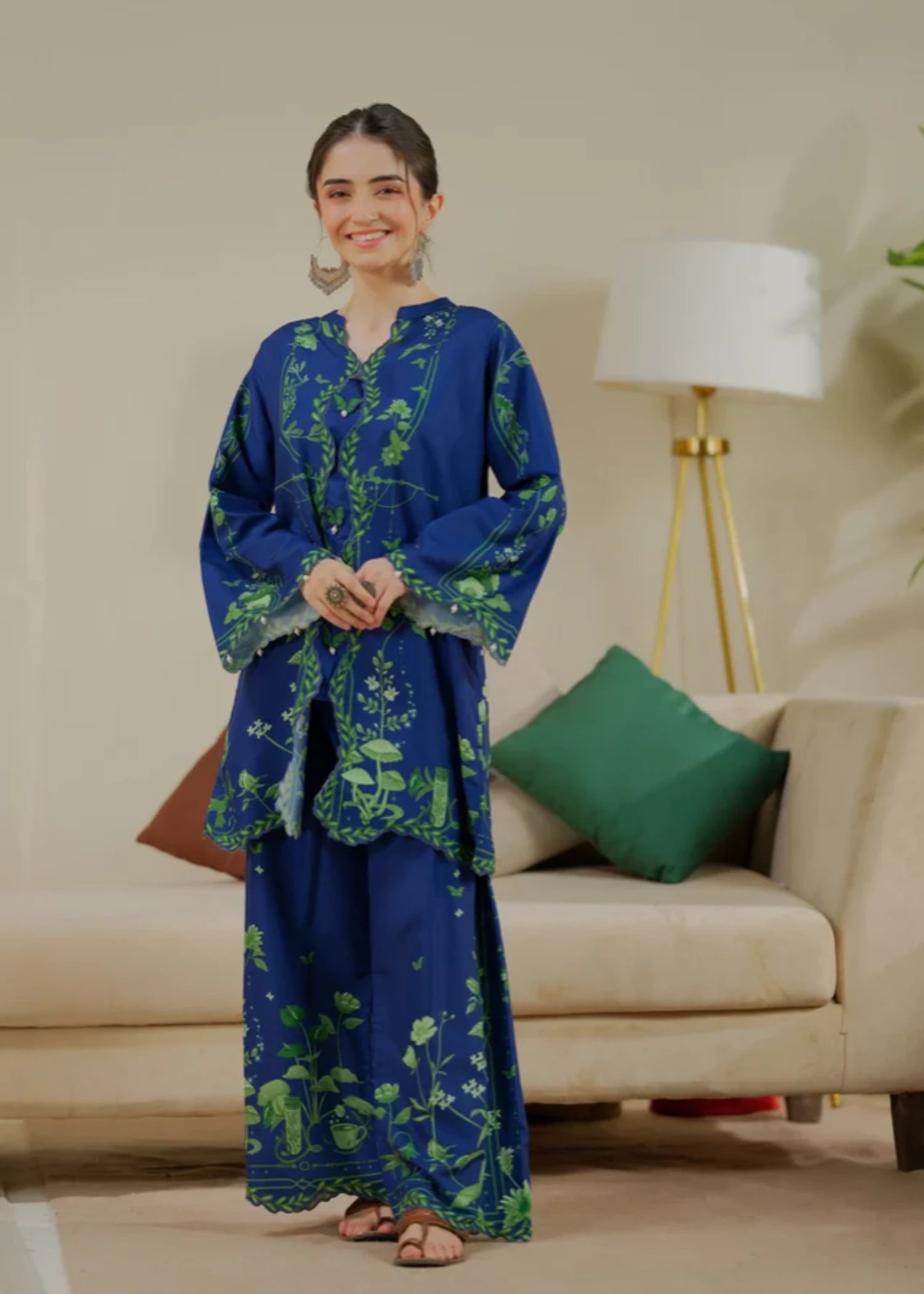 cambric Co Ord Sets in Blue