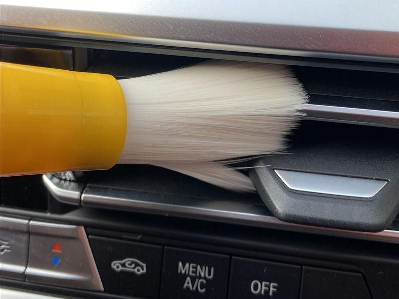 5-Piece Durable PBT White Nylon Hair Car Detailing Brush Set