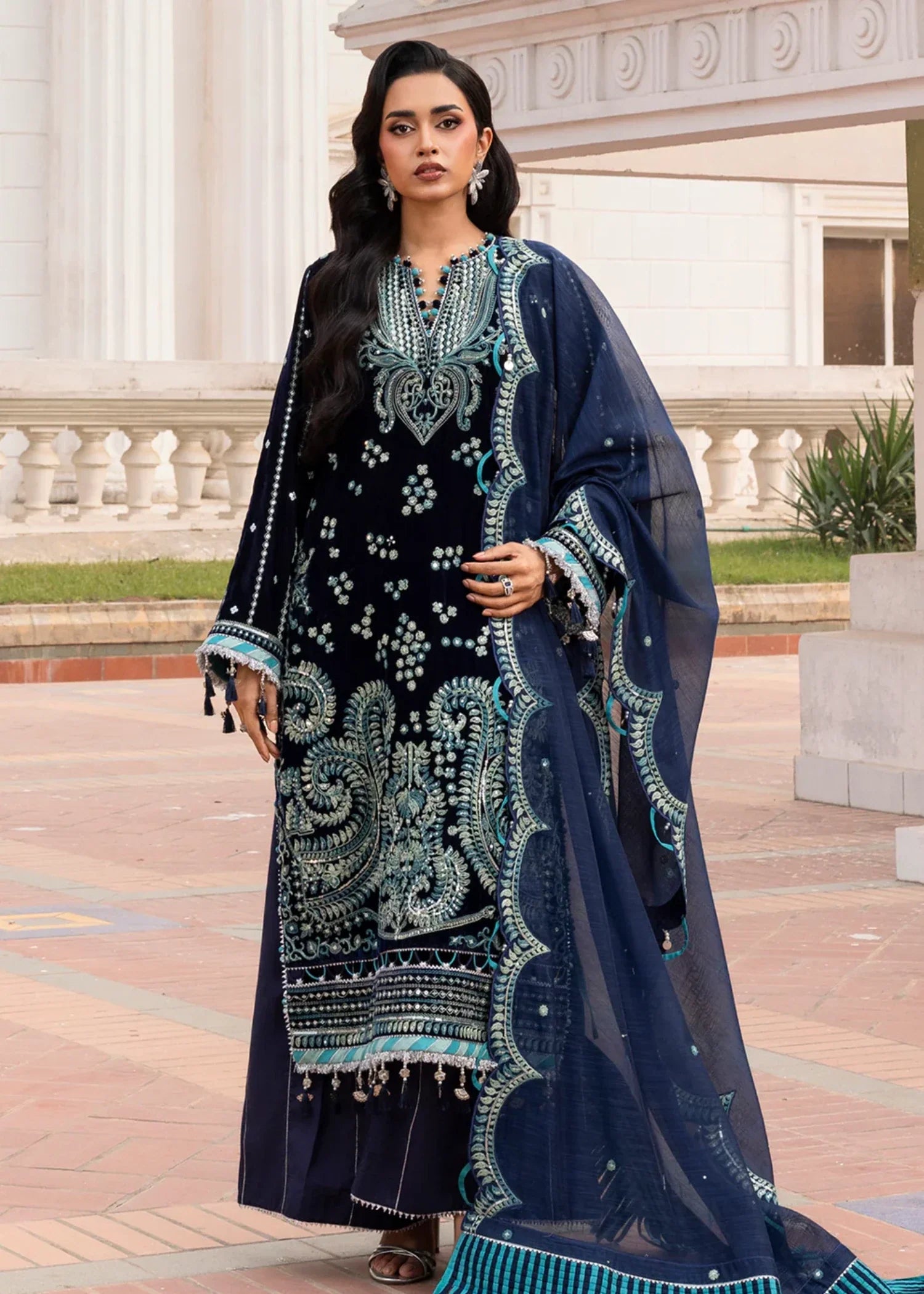 velvet Unstitched in Blue