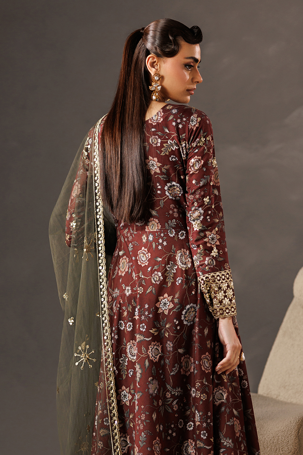 silk Maxi in Espresso brown