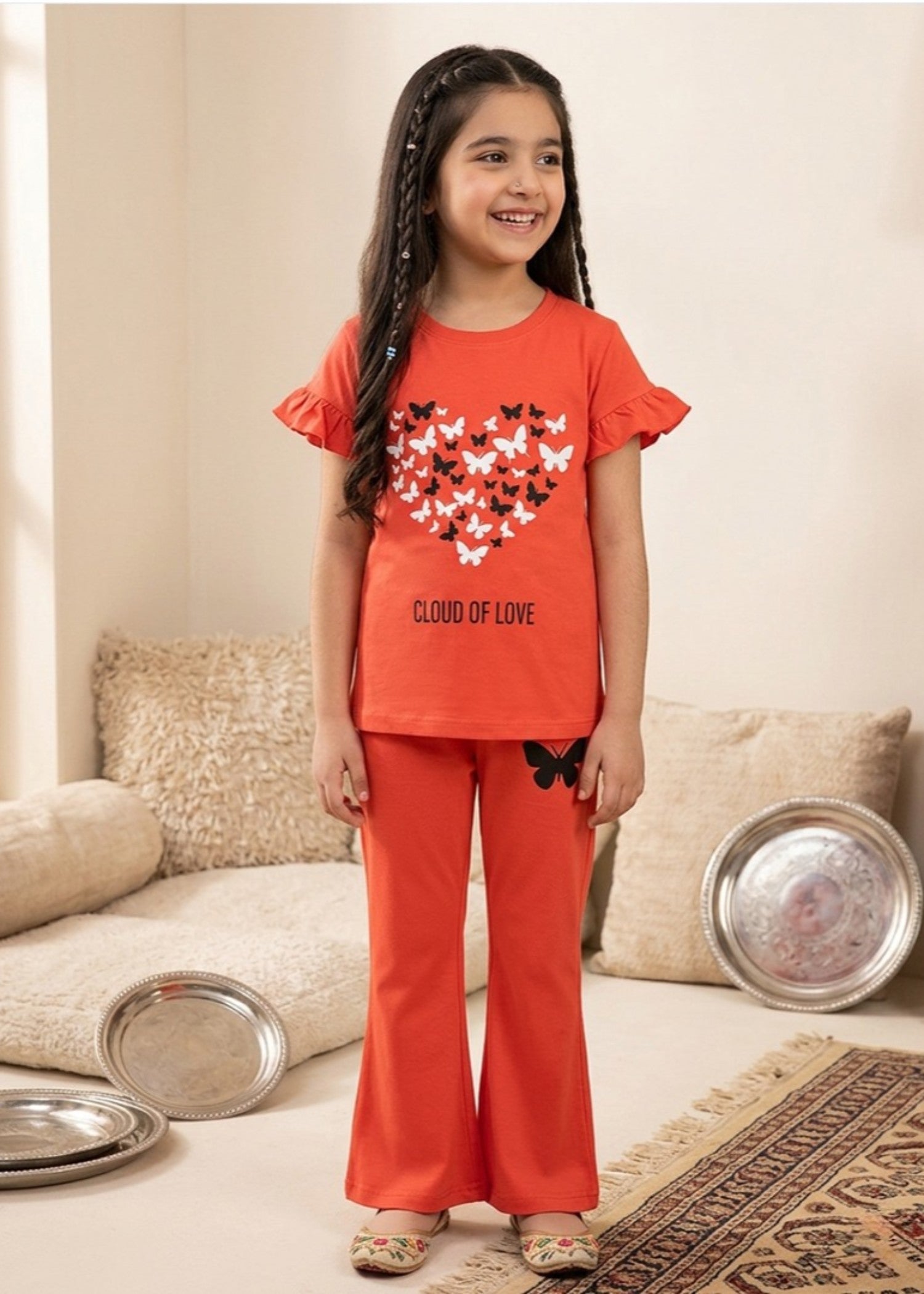 Co Ord Sets in Coral red