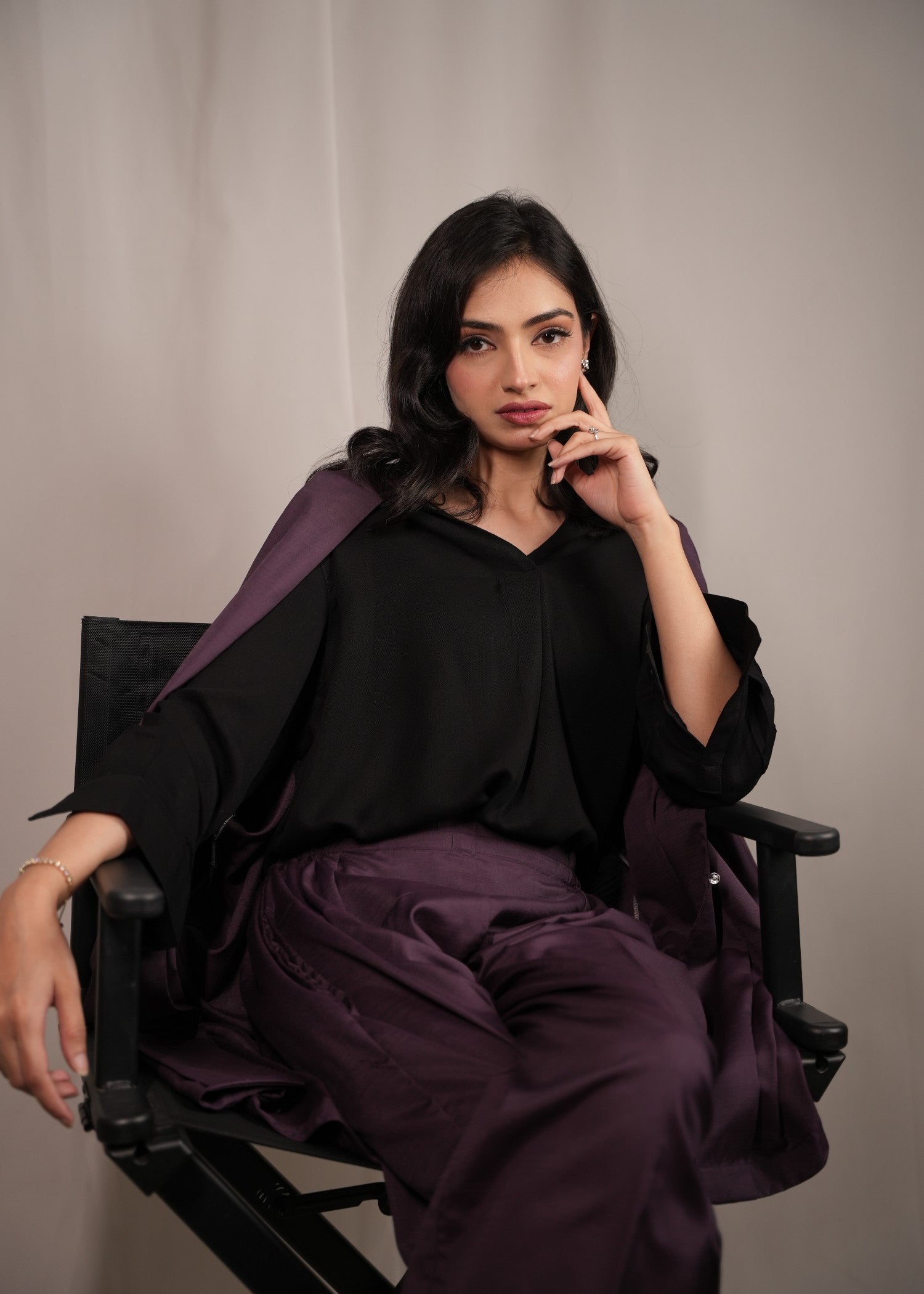 wash & wear Co Ord Sets in Purple