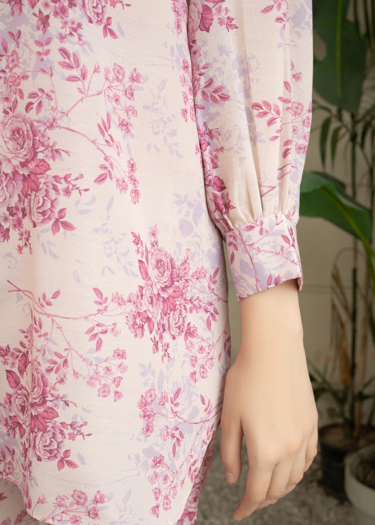 blended cambric Co Ord Sets in Light pink