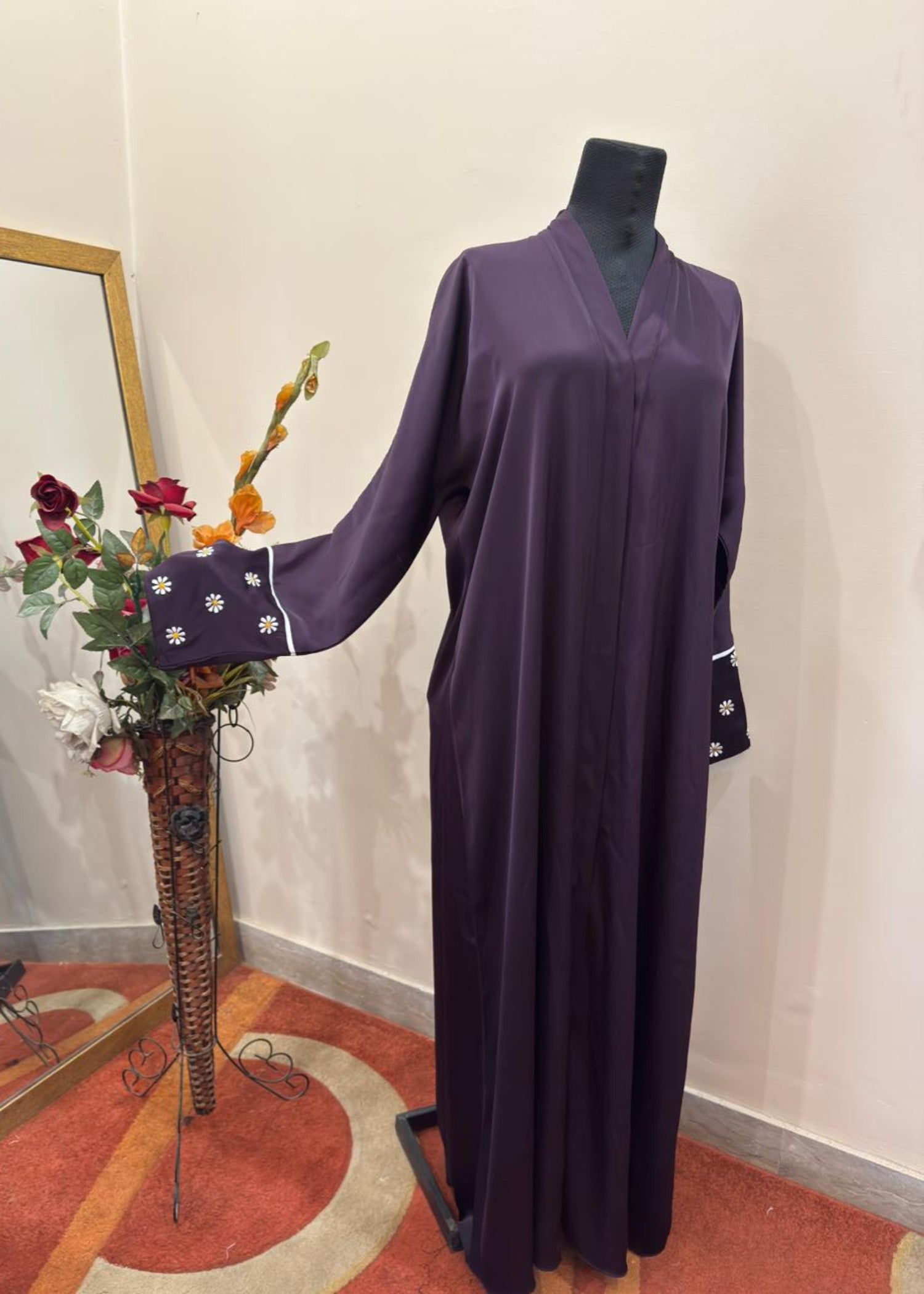 nidha Abaya in Royal lilac