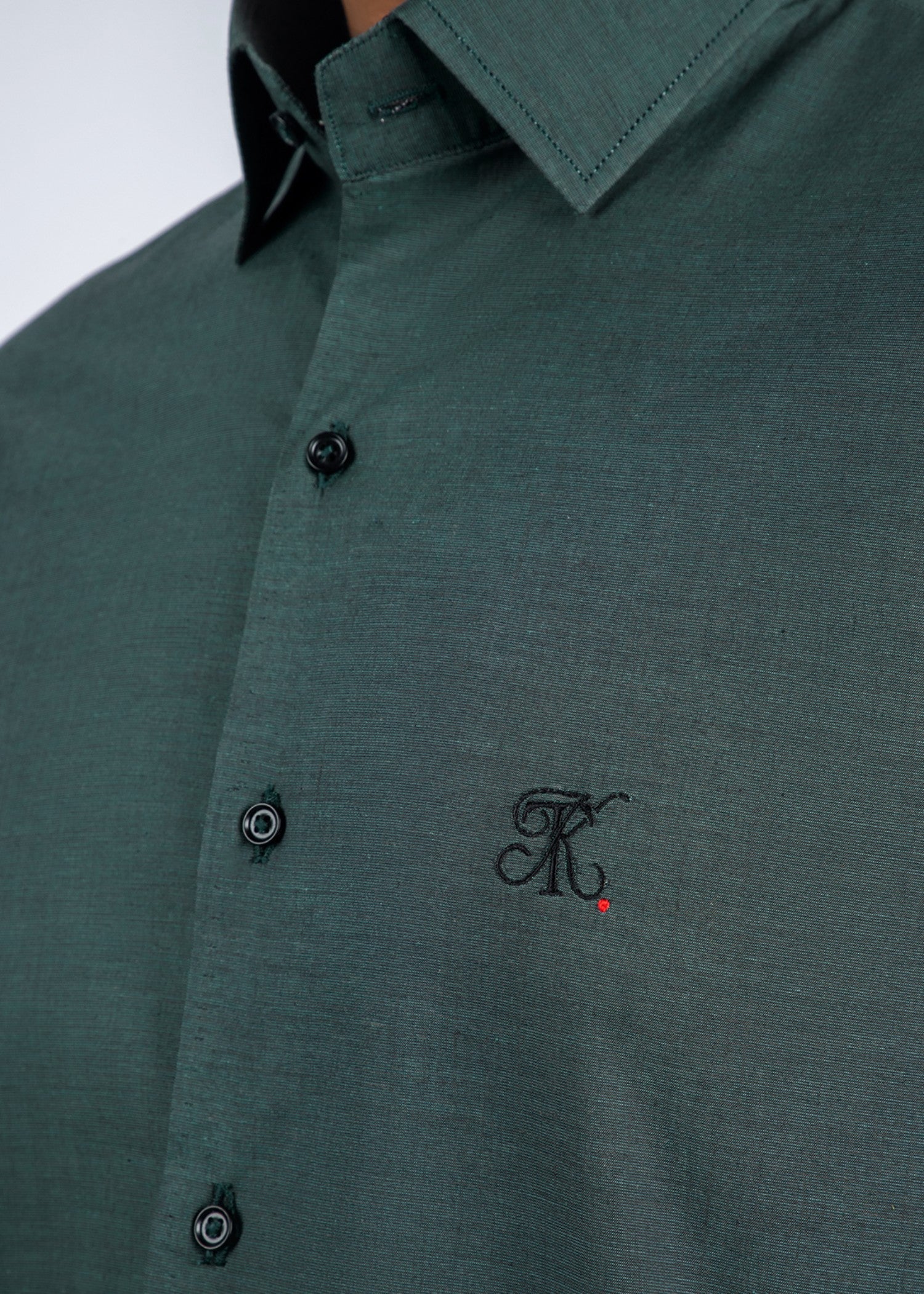 cotton Casual Shirt in Green by Kumash Textiles