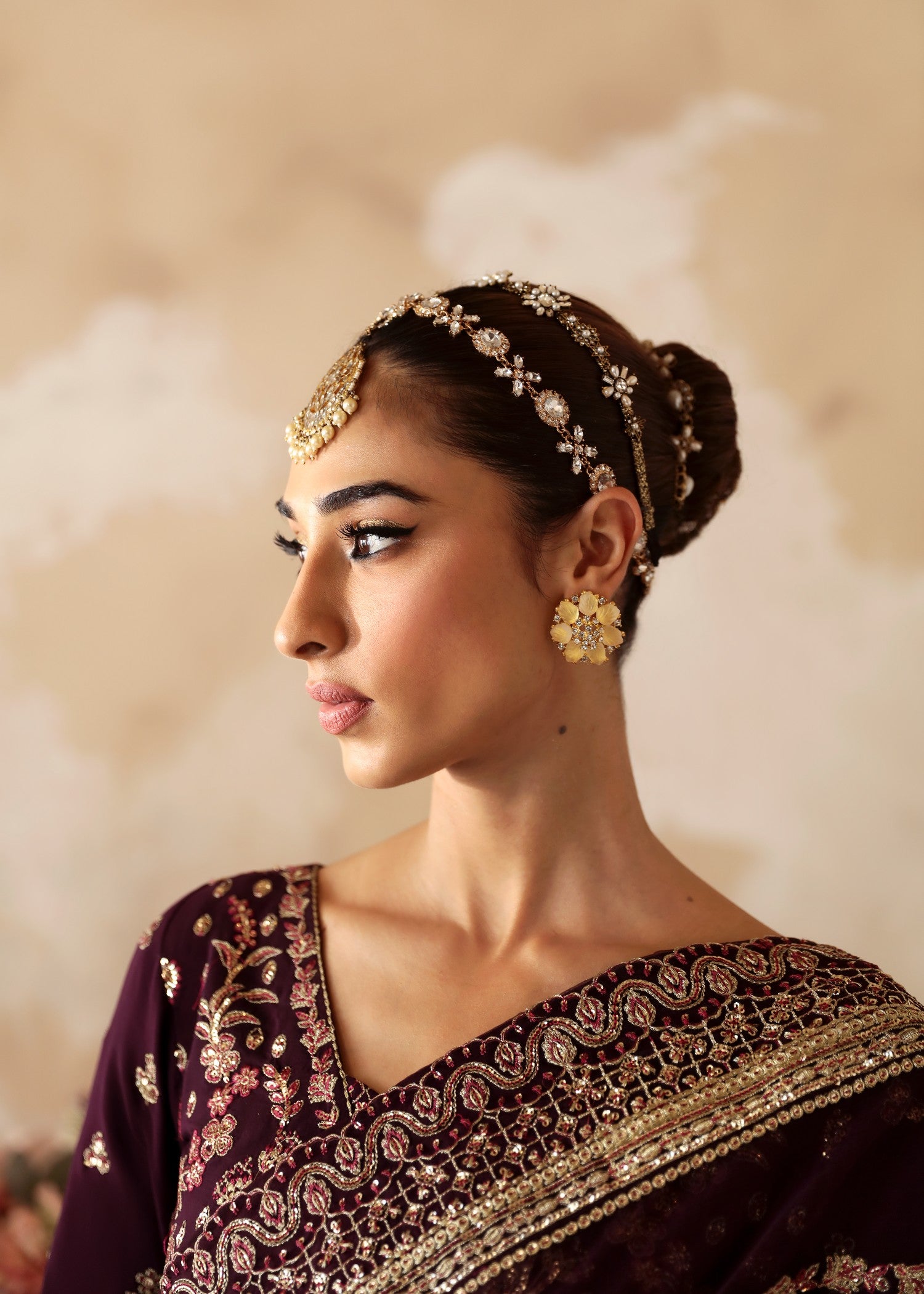 silk Lehenga in Maroon