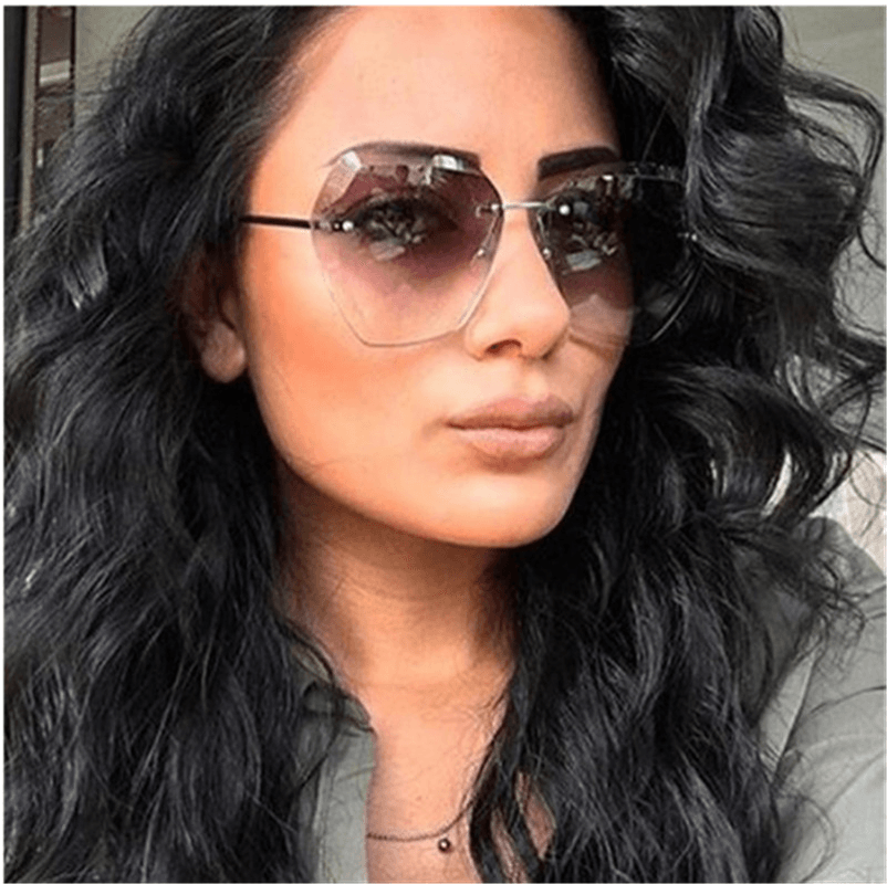 Ocean Piece Sunglasses European and American Trend Glasses Cut-Edge Sunglasses