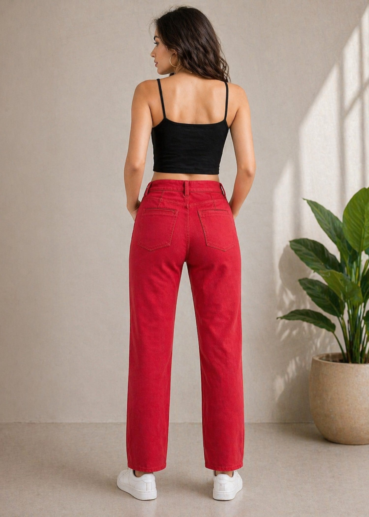 denim Jeans in Red