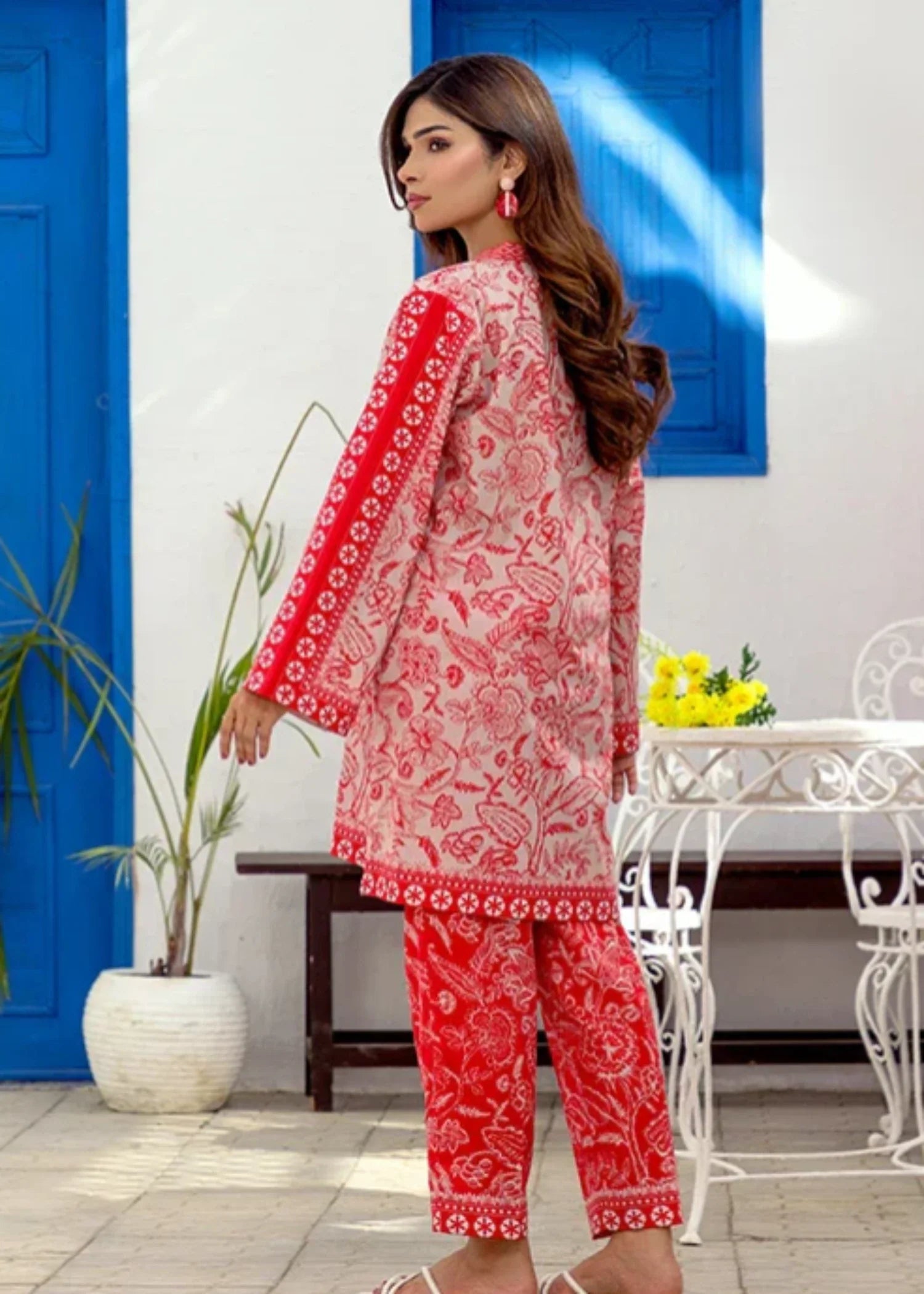 lawn Co Ord Sets in Raspberry pink