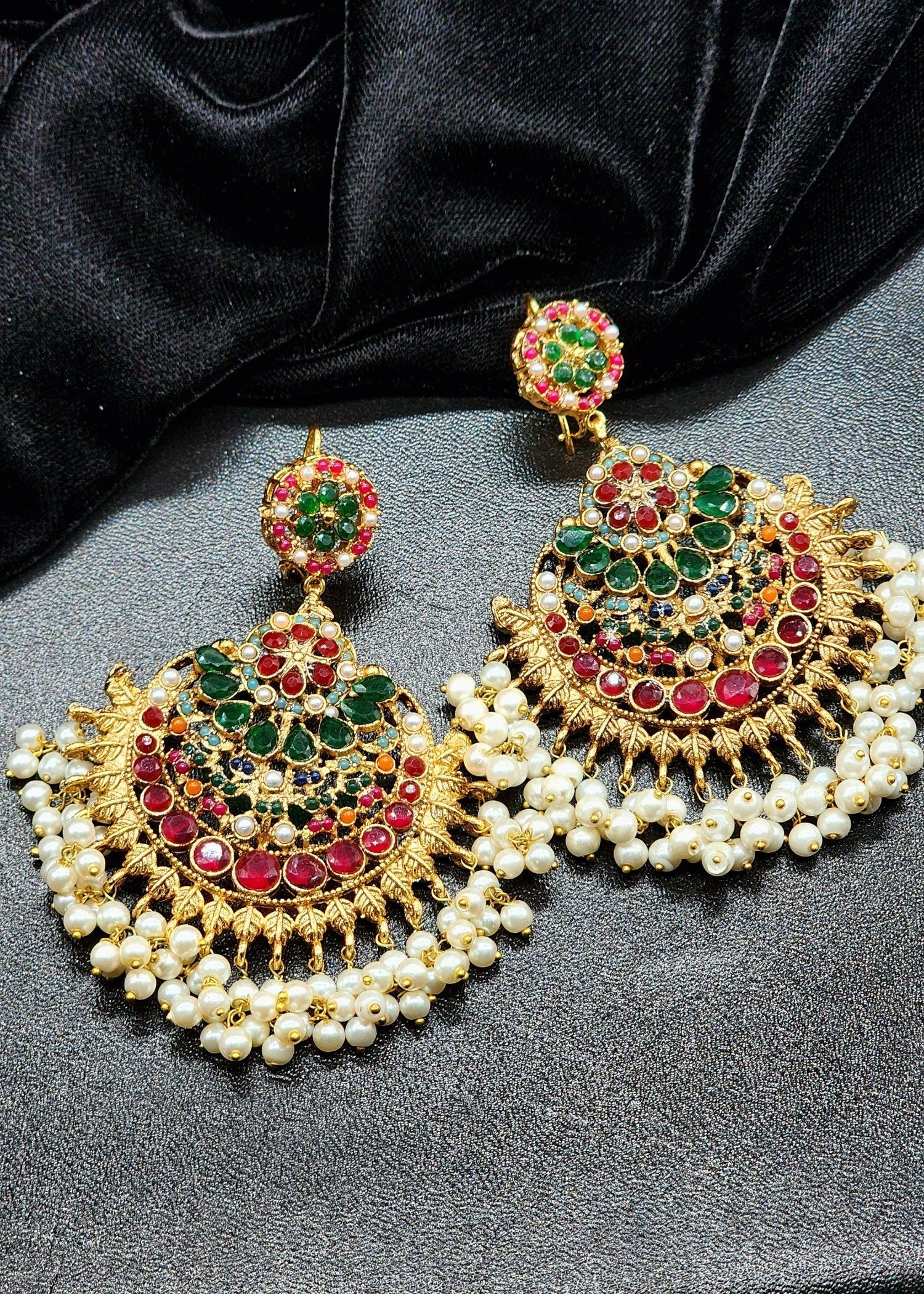 Earrings in Multi Color by - Trendy Women Earrings NXN3256