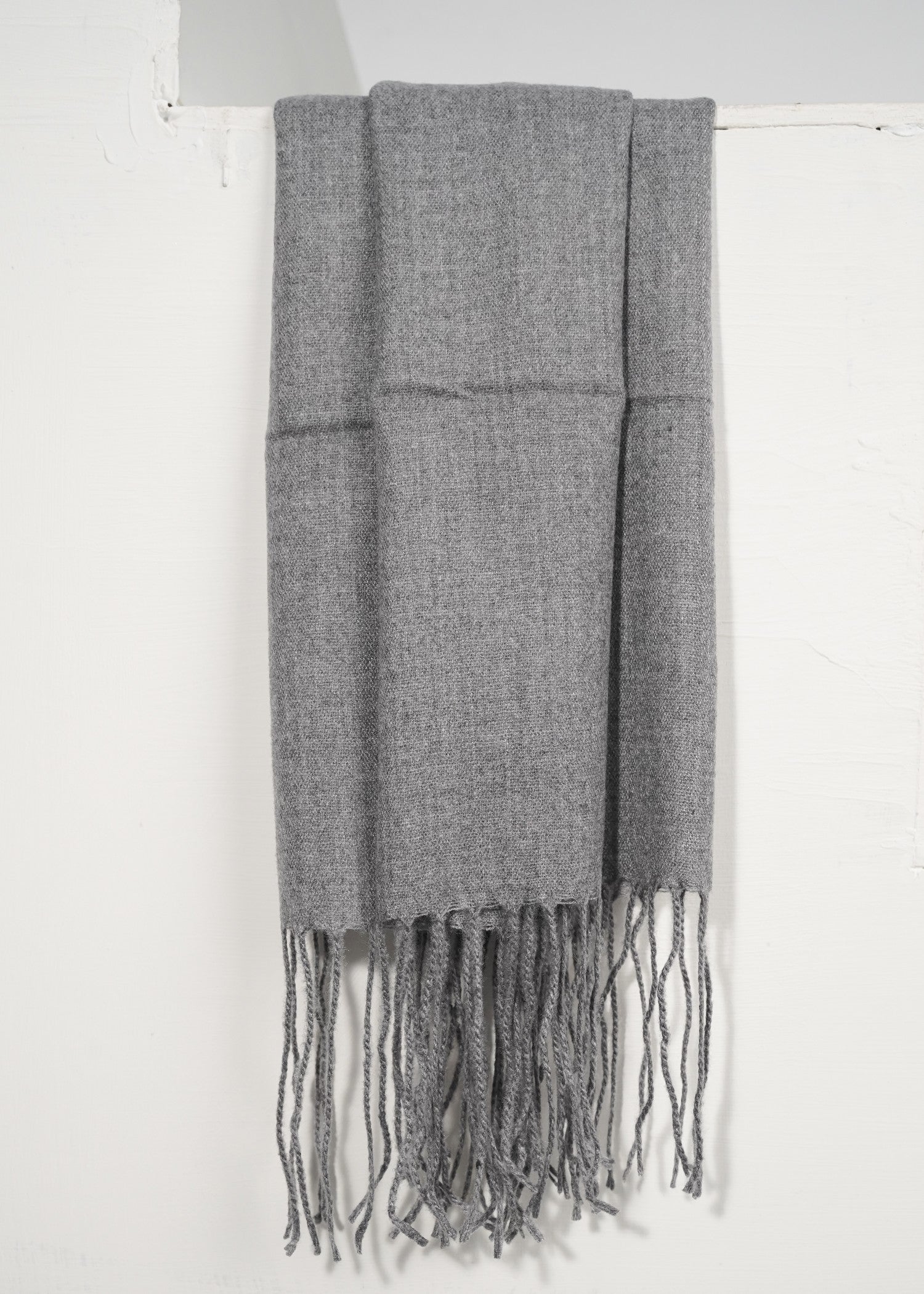 wool Hijab in Dark grey