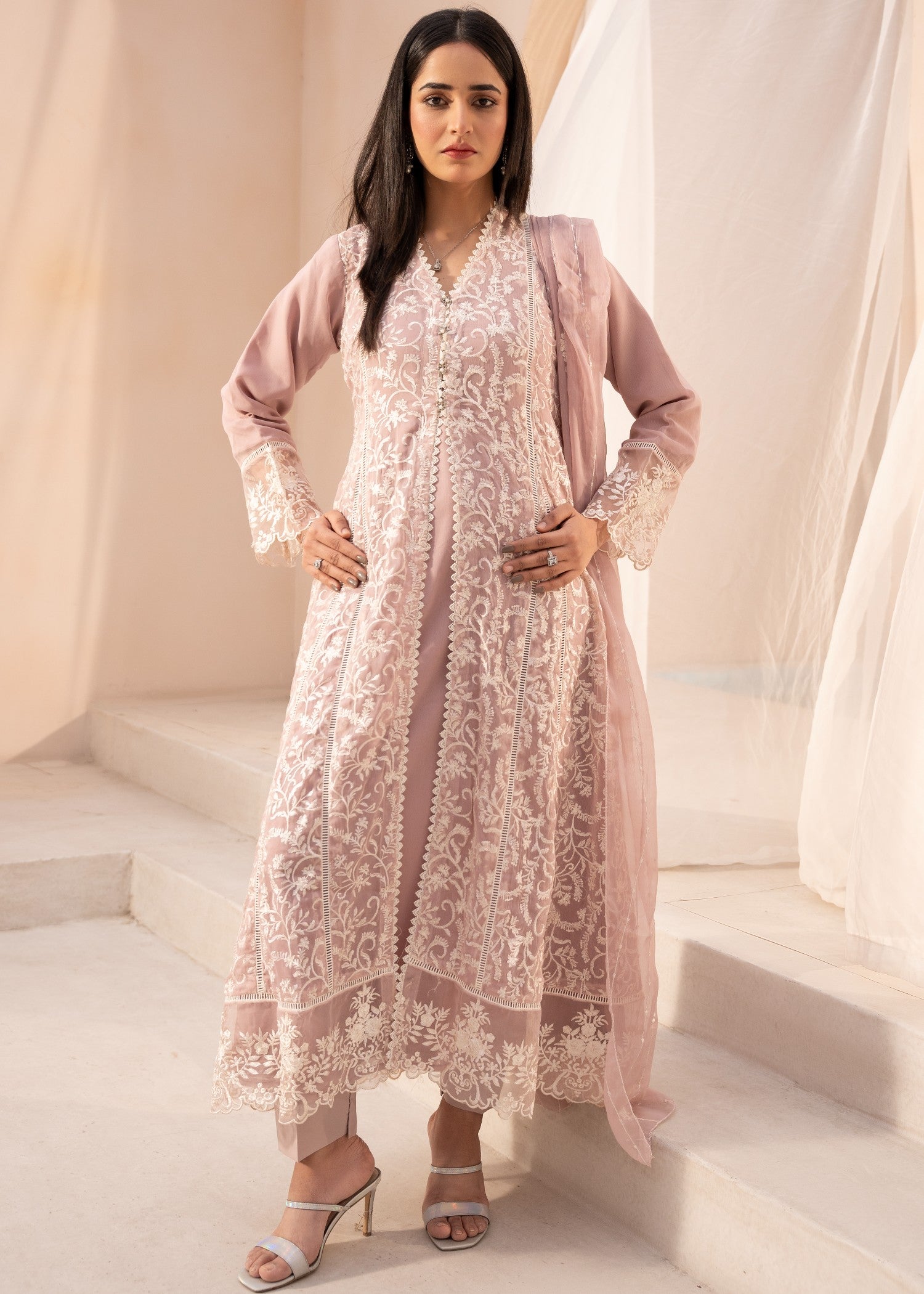 chiffon Maxi in Lilac