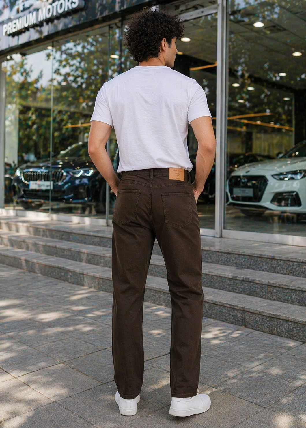 denim Jeans in Brown