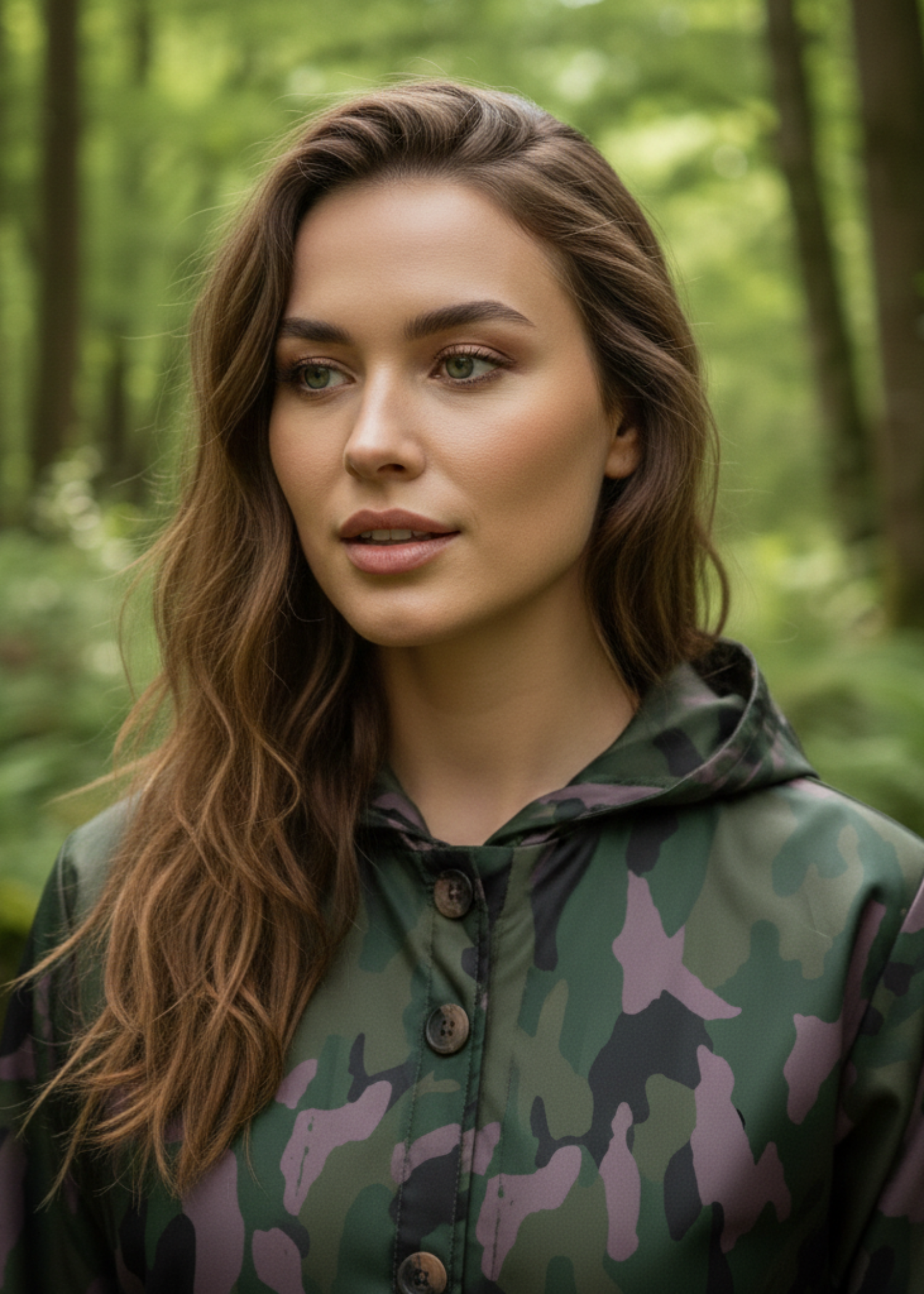 silk Co Ord Sets in Fern green