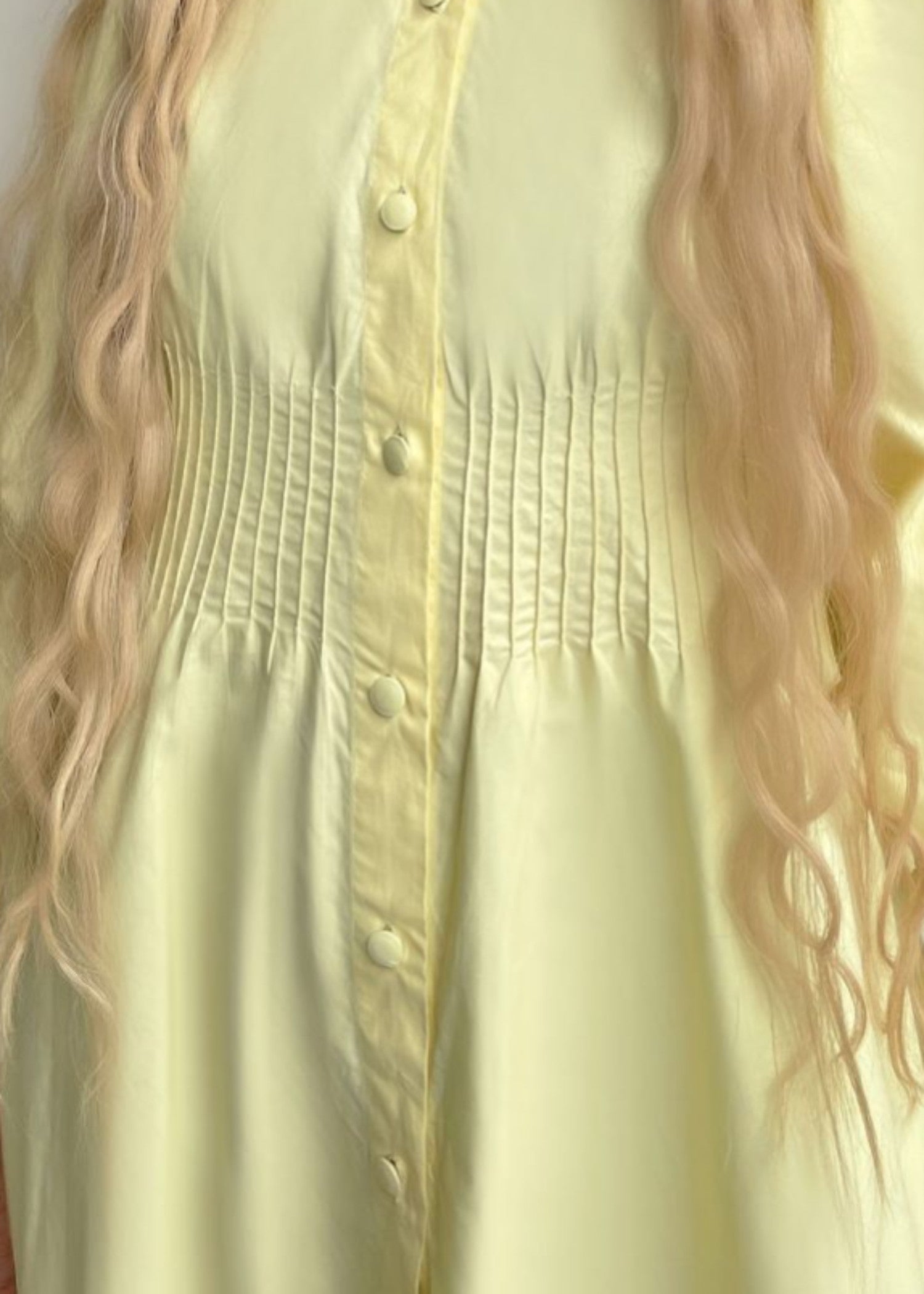 cotton Dress in Light yellow