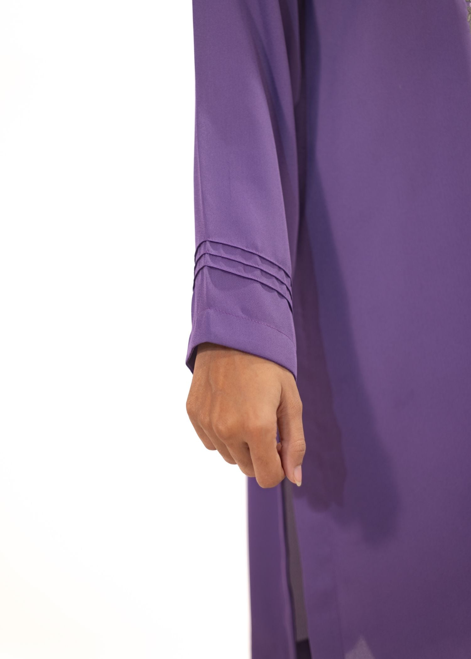 georgette Kurta Set in Lilac