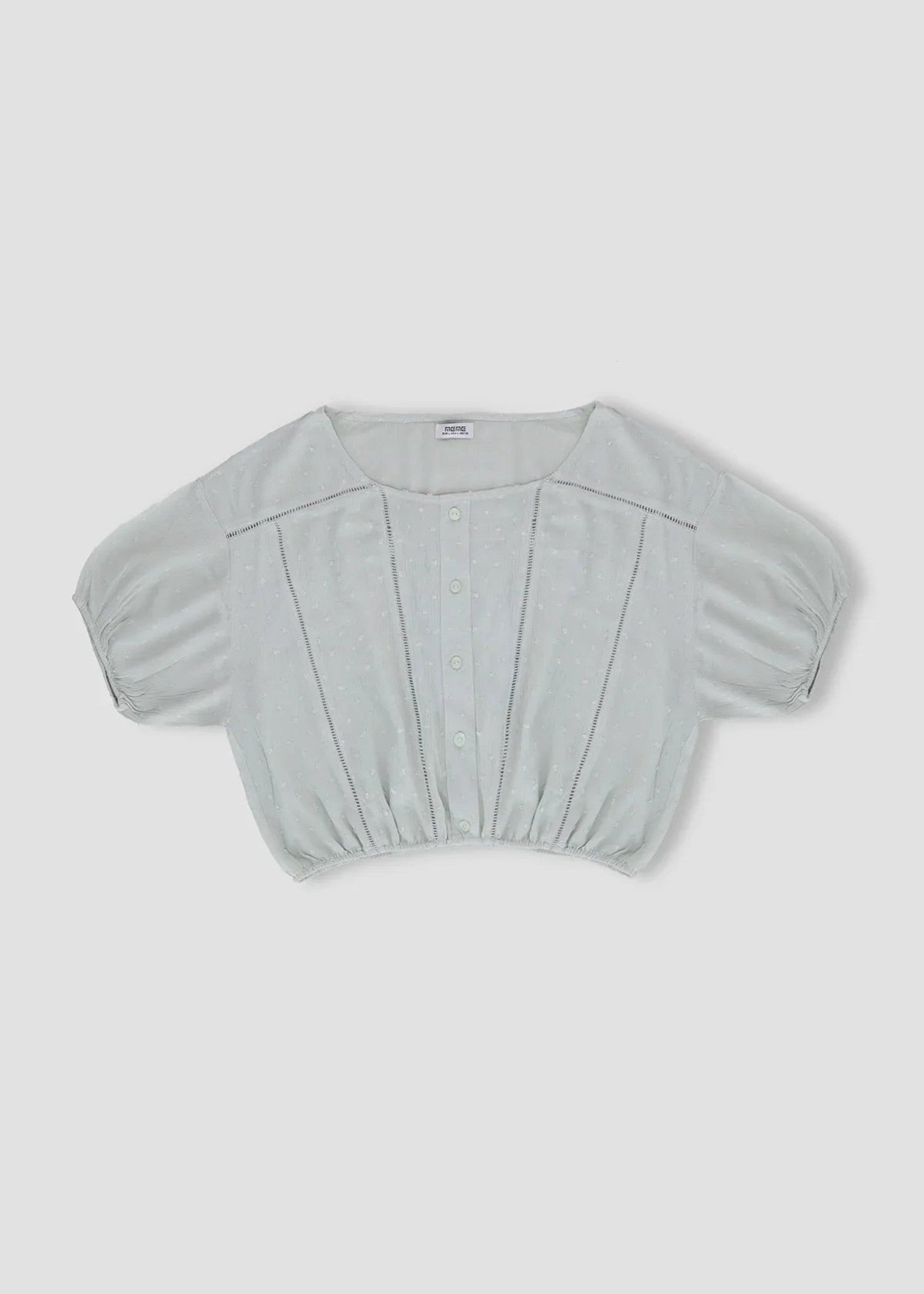 polyester Top in Light grey