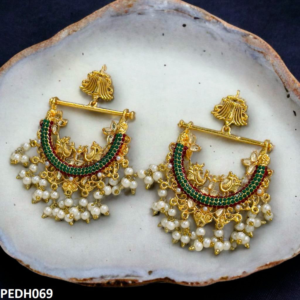 Earrings in Emerald green Color by - Trendy Women Earrings IYJ8987