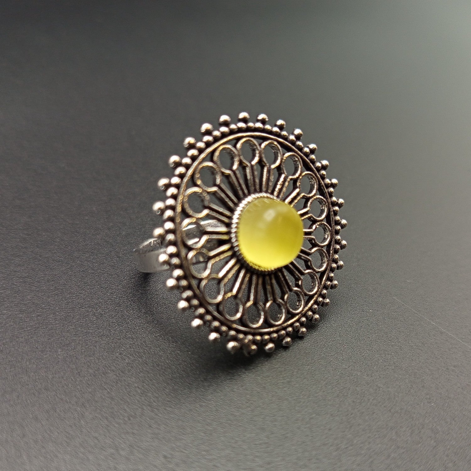 Ring in Light yellow Color by - Trendy Women Ring MZB4302