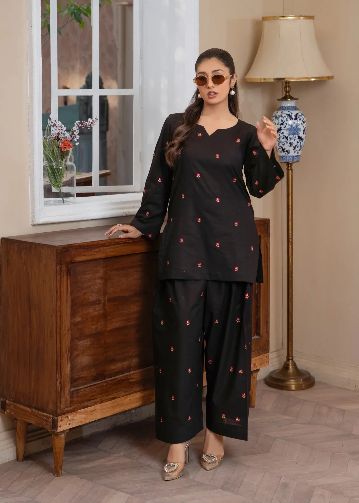 cotton Co Ord Sets in Black