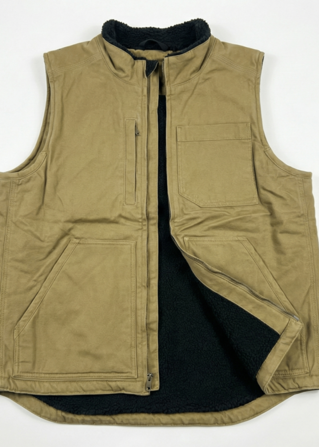 twill cambric Jacket in Camel brown