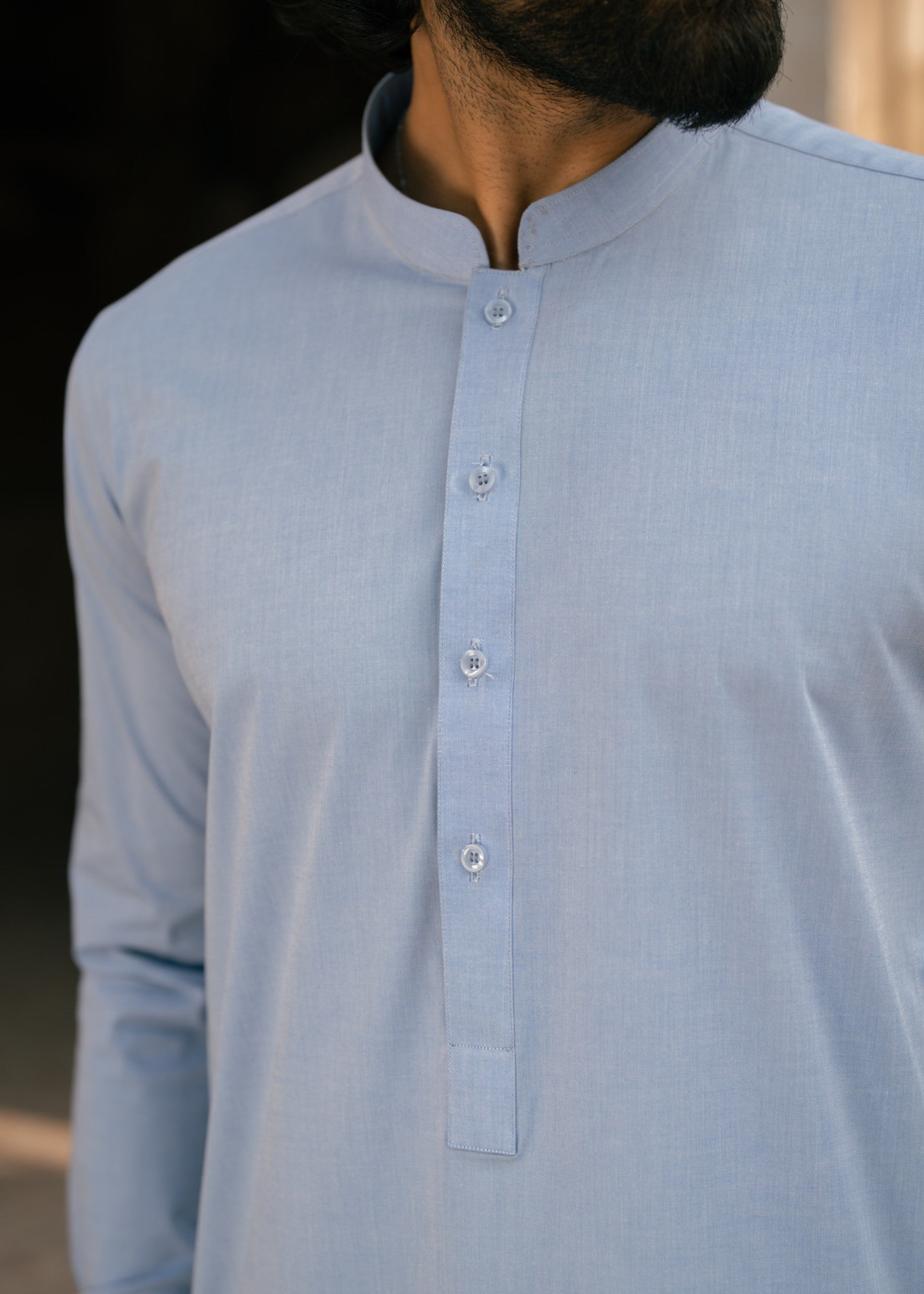 cotton Shalwar Kameez in Light blue
