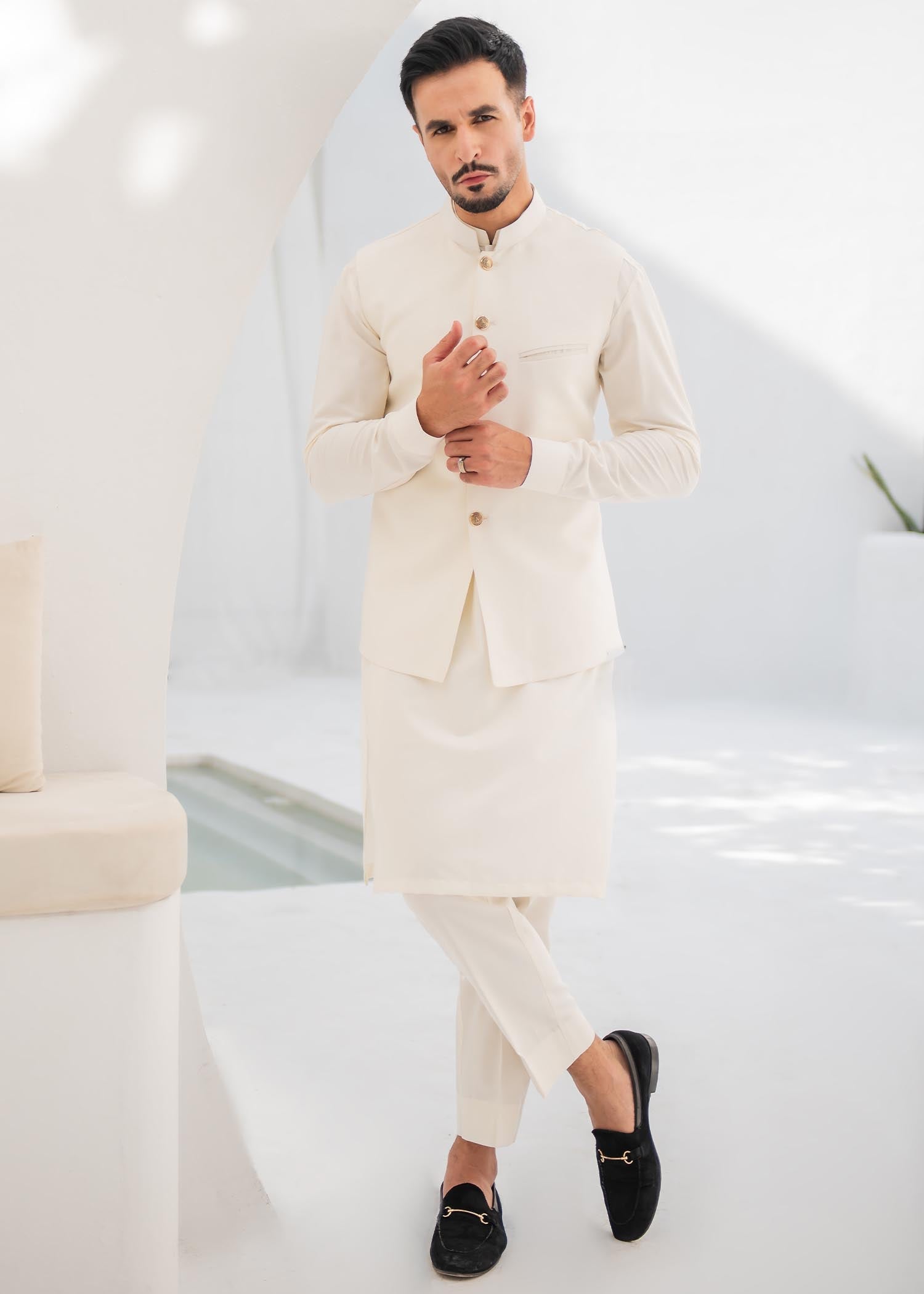 boski Waistcoat in Cream