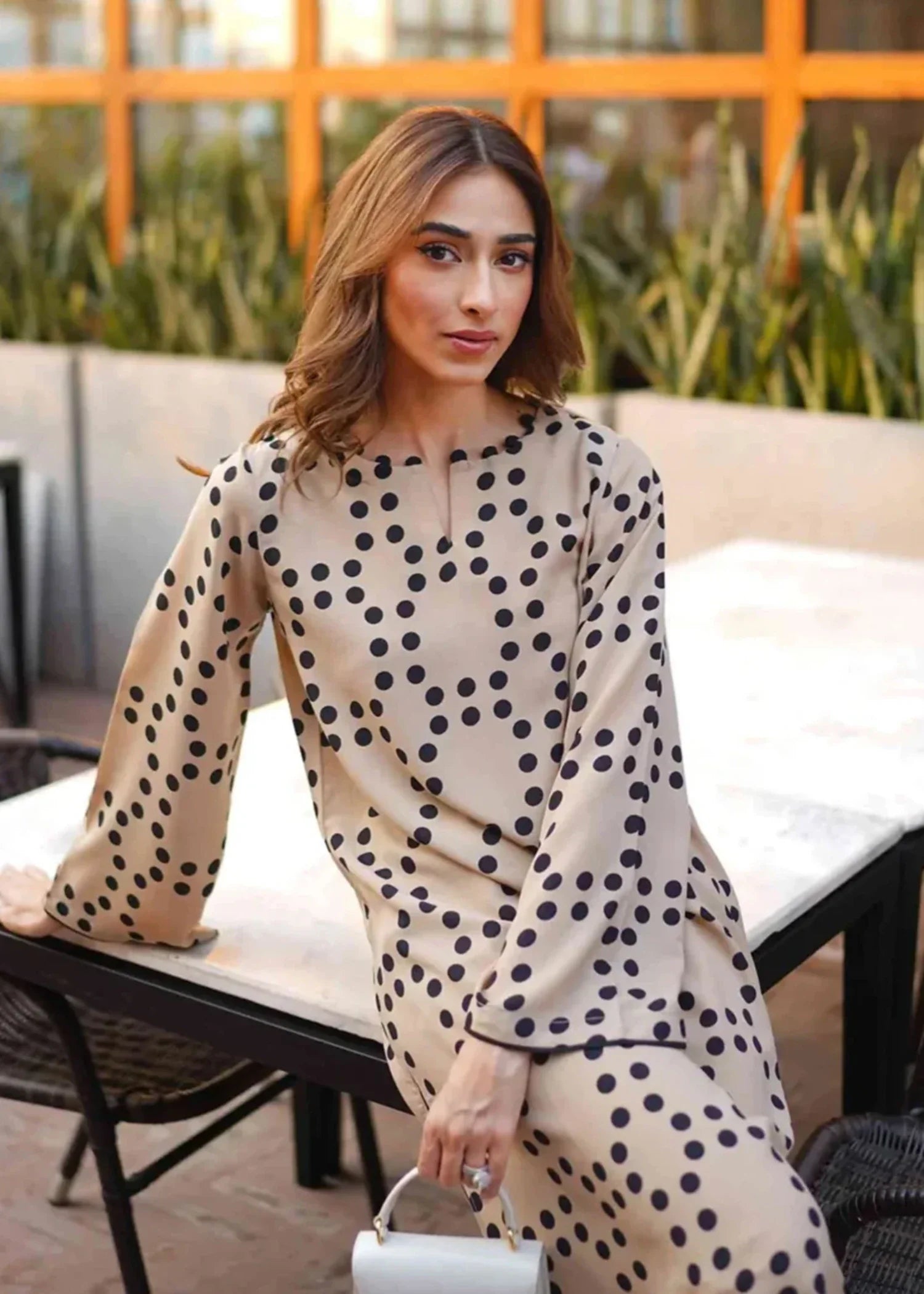 georgette Co ord Sets in Beige