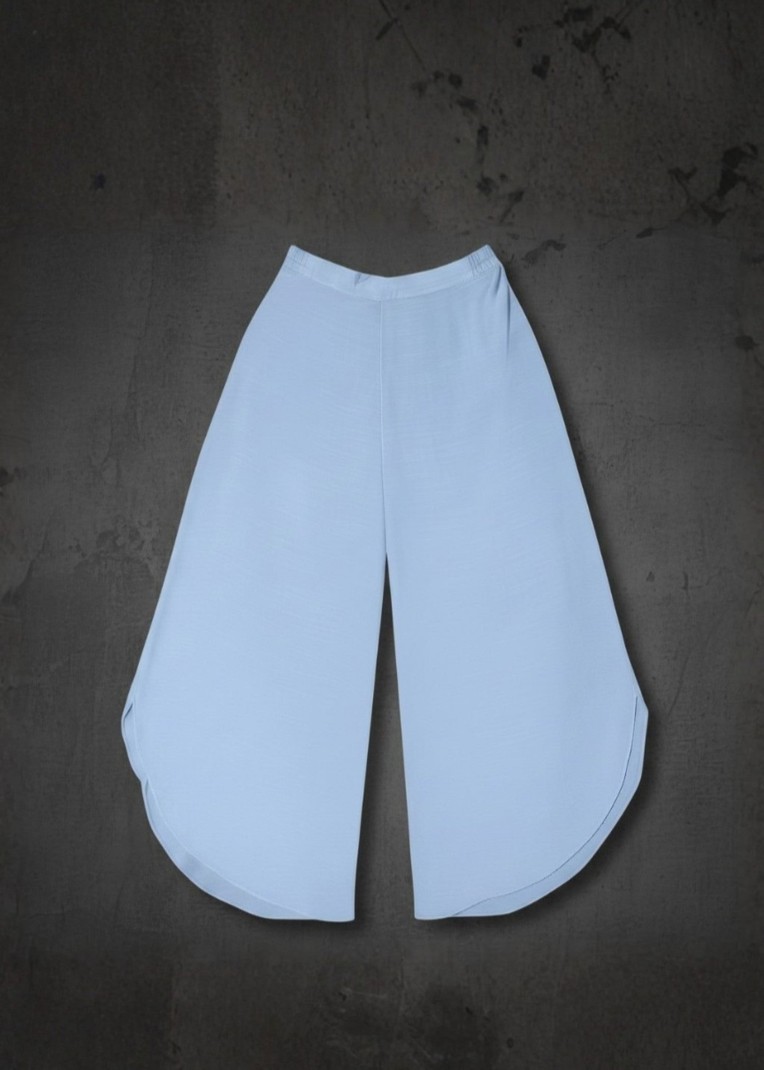 silk Trousers in Ice blue