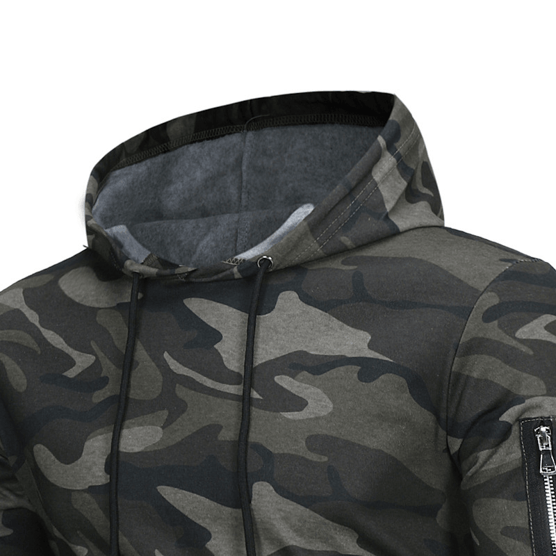 Fleece Hoodie Printed Loose Long Sleeve Jacket