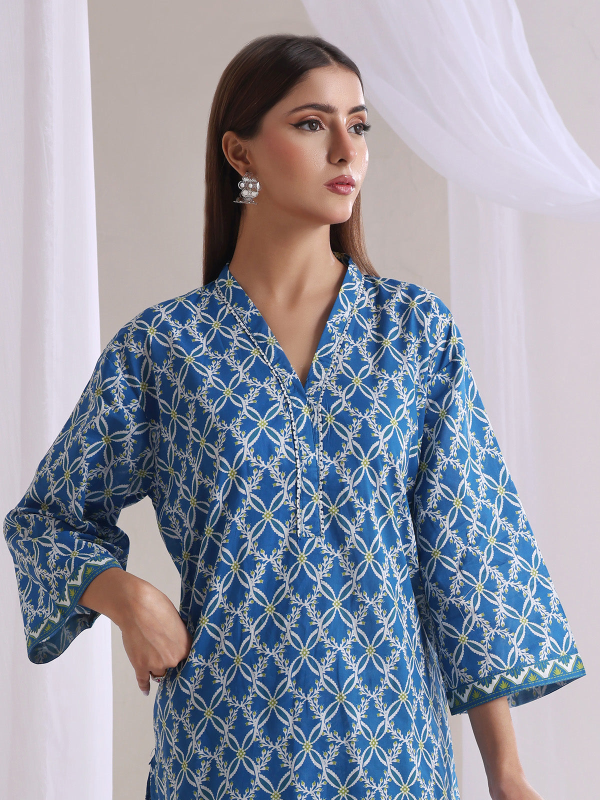 ribbed lawn Co Ord Sets in Dark blue