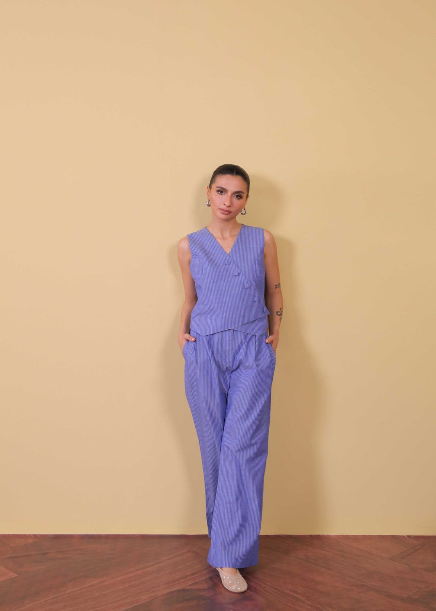polyester Top in Lilac