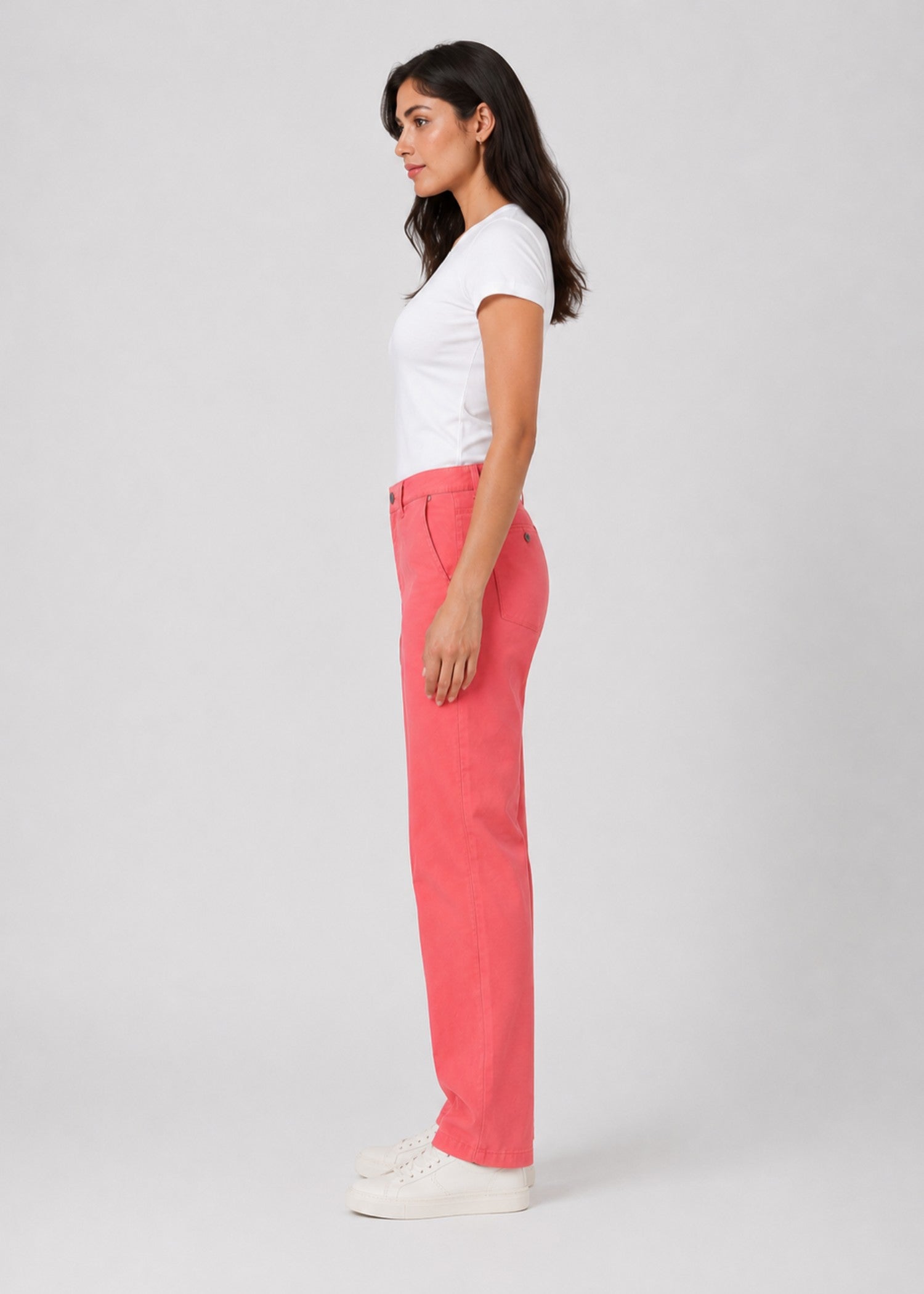 denim Jeans in Sunset orange