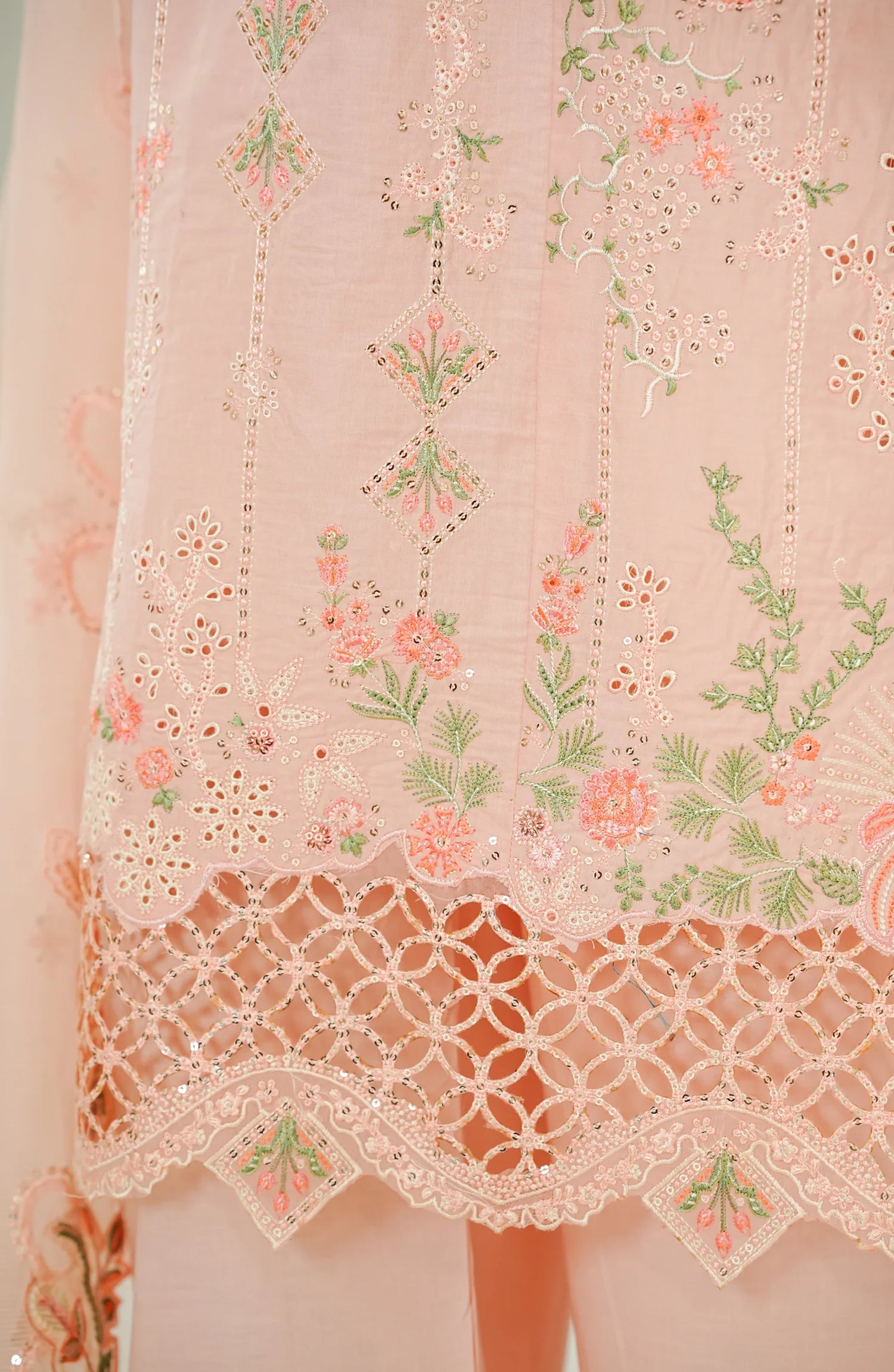 Stitched Luxury Lawn D- 4