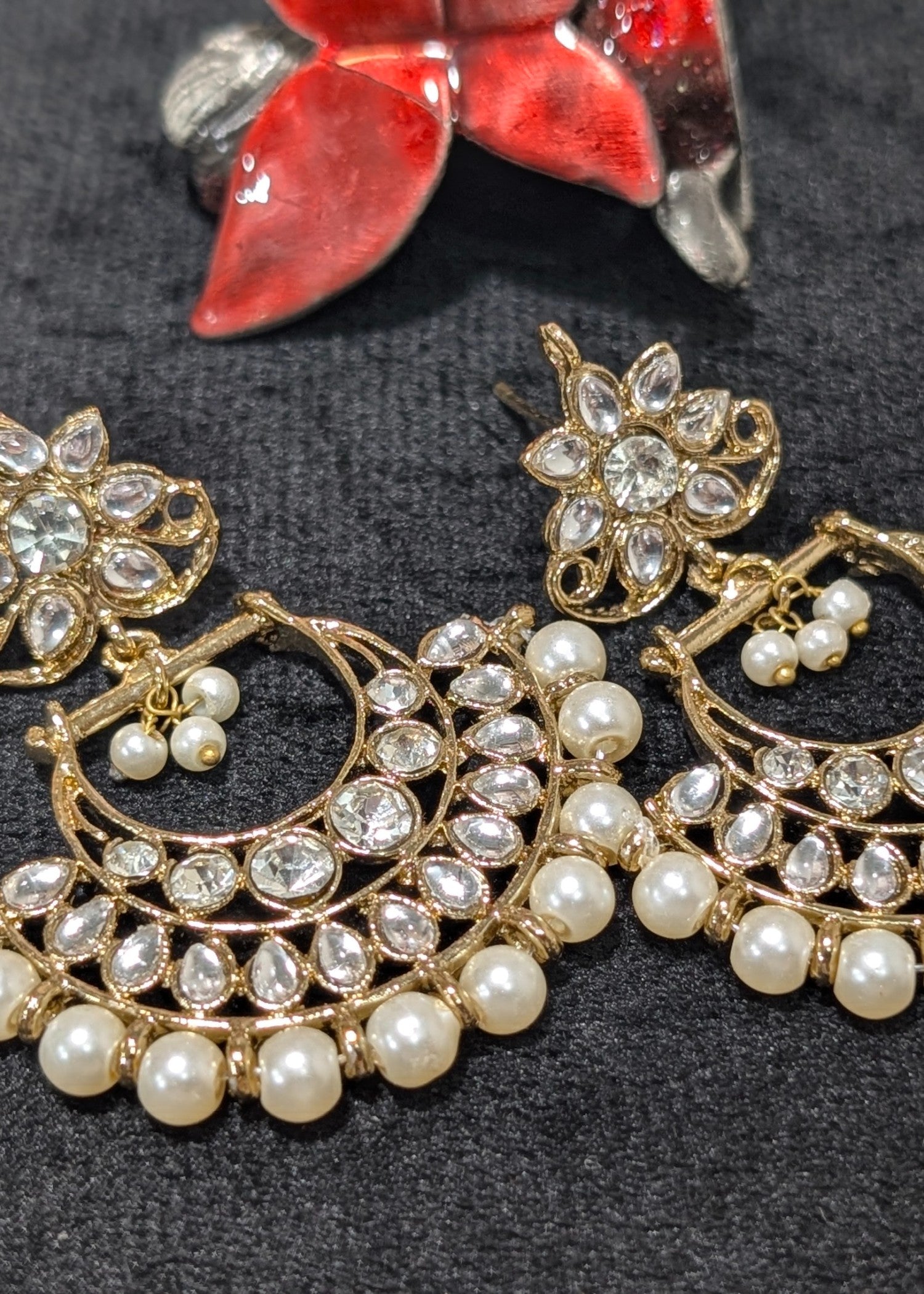 Earrings in Autumn gold Color by - Trendy Women Earrings VXD3764