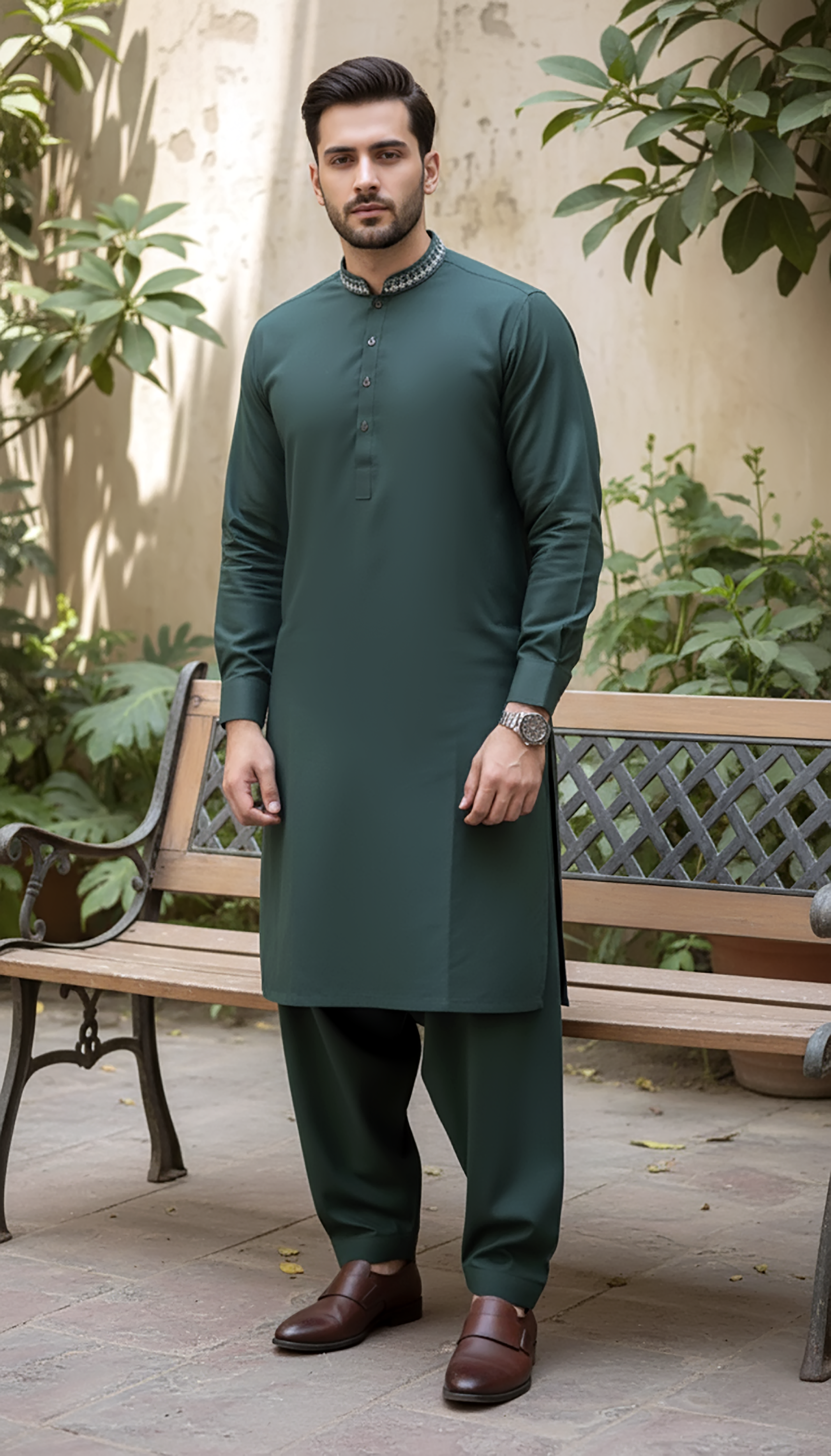 wash & wear Shalwar Kameez in Teal