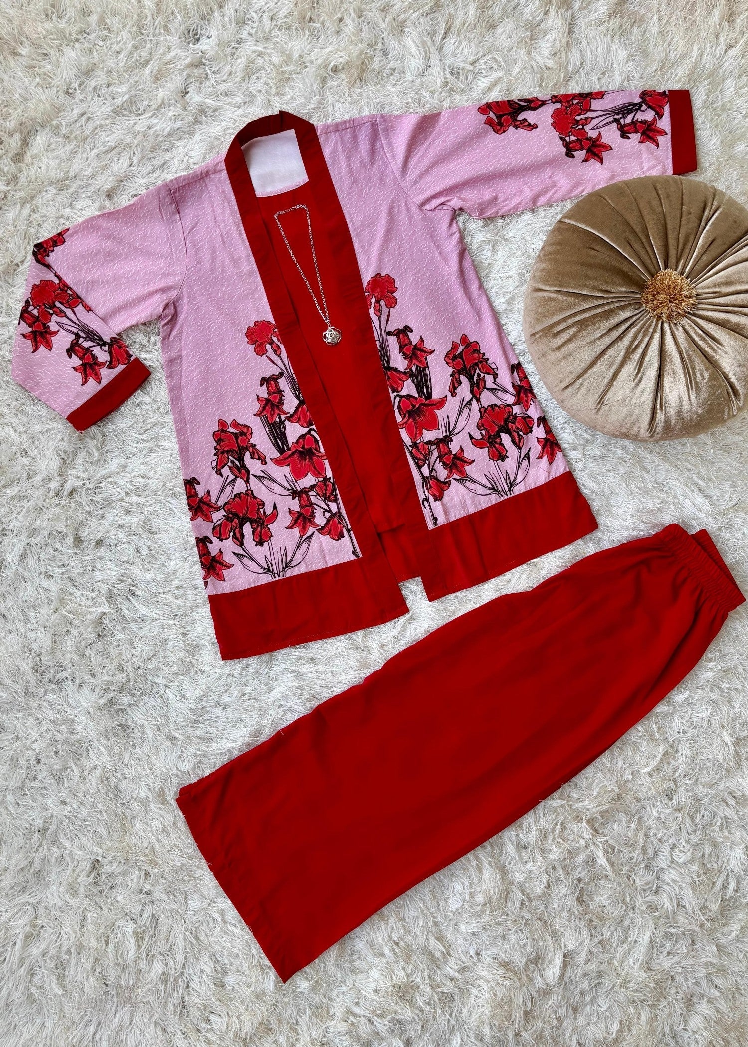 georgette Co ord Sets in Red