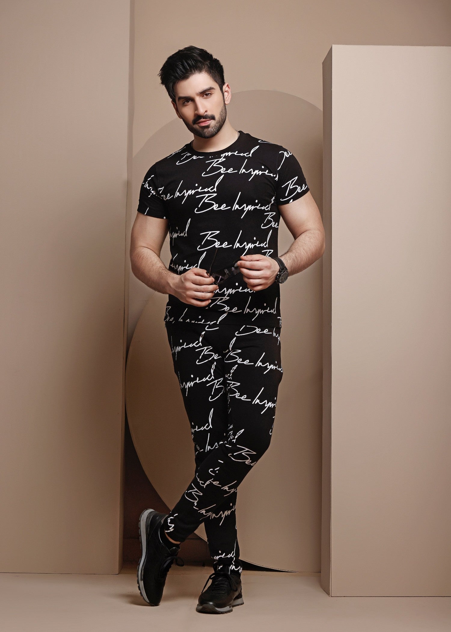 terry Tracksuit in Black