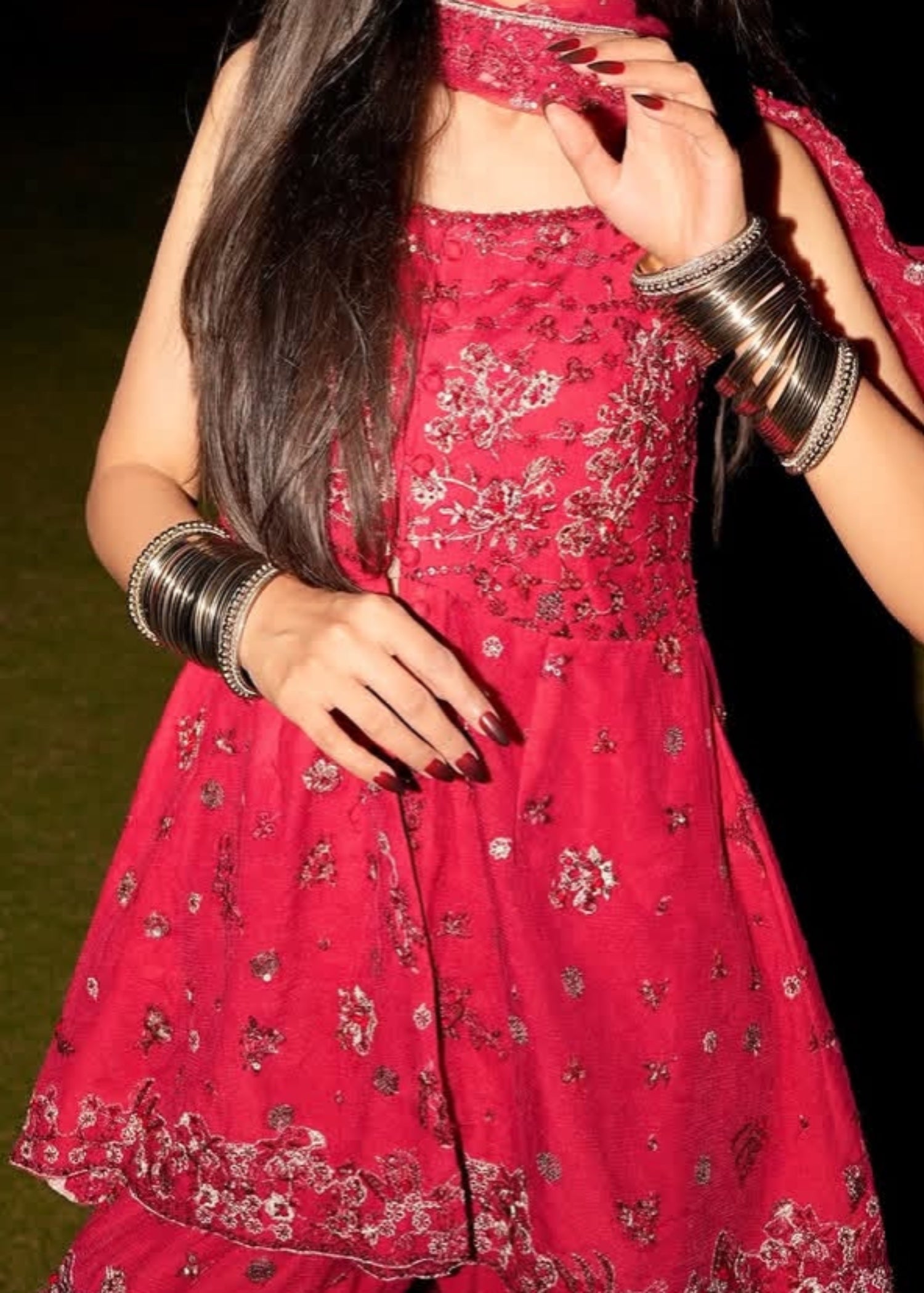 Bangles in Silver Color by - Trendy Women Bangles BOC1106