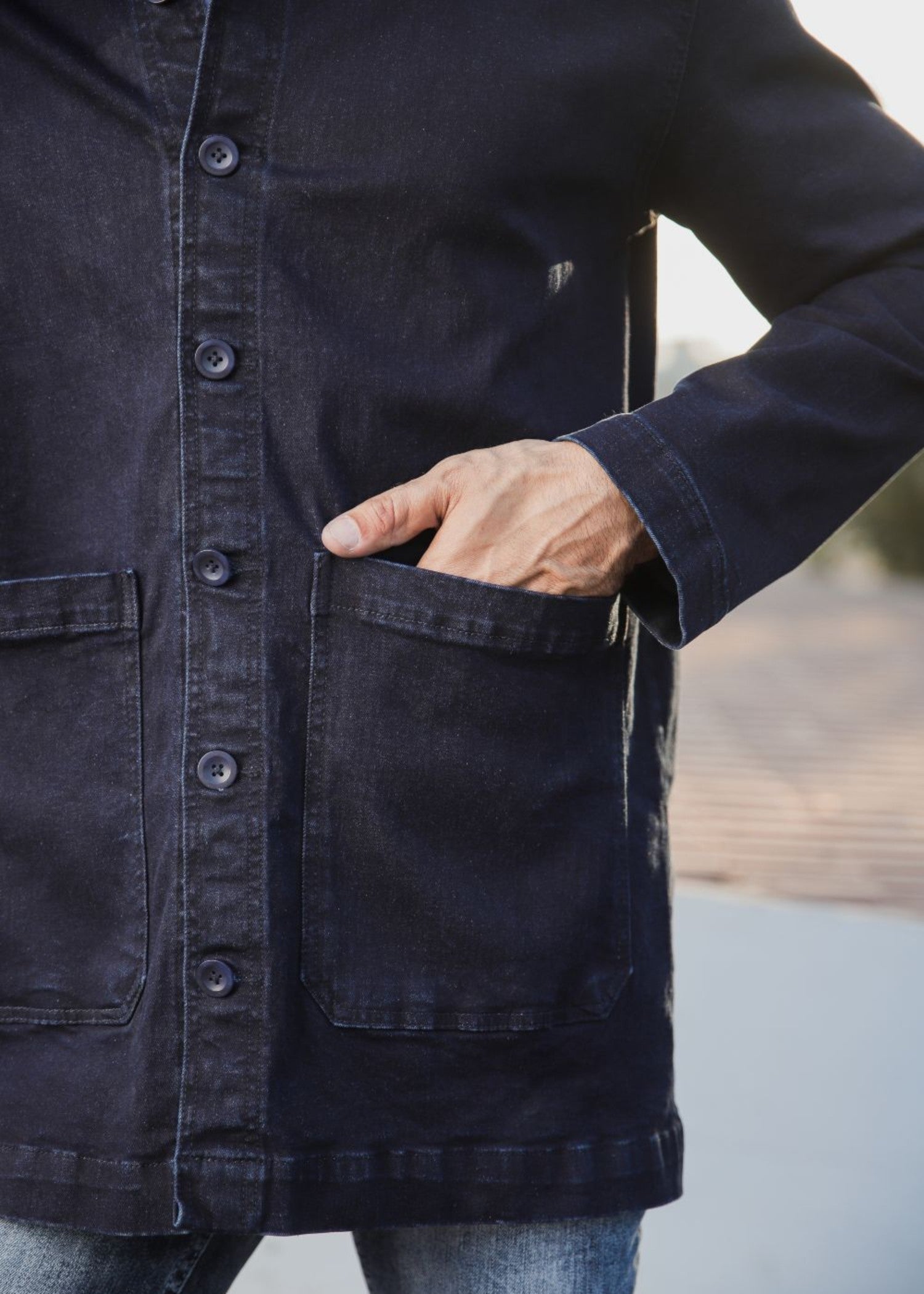 denim Jacket in Dark blue