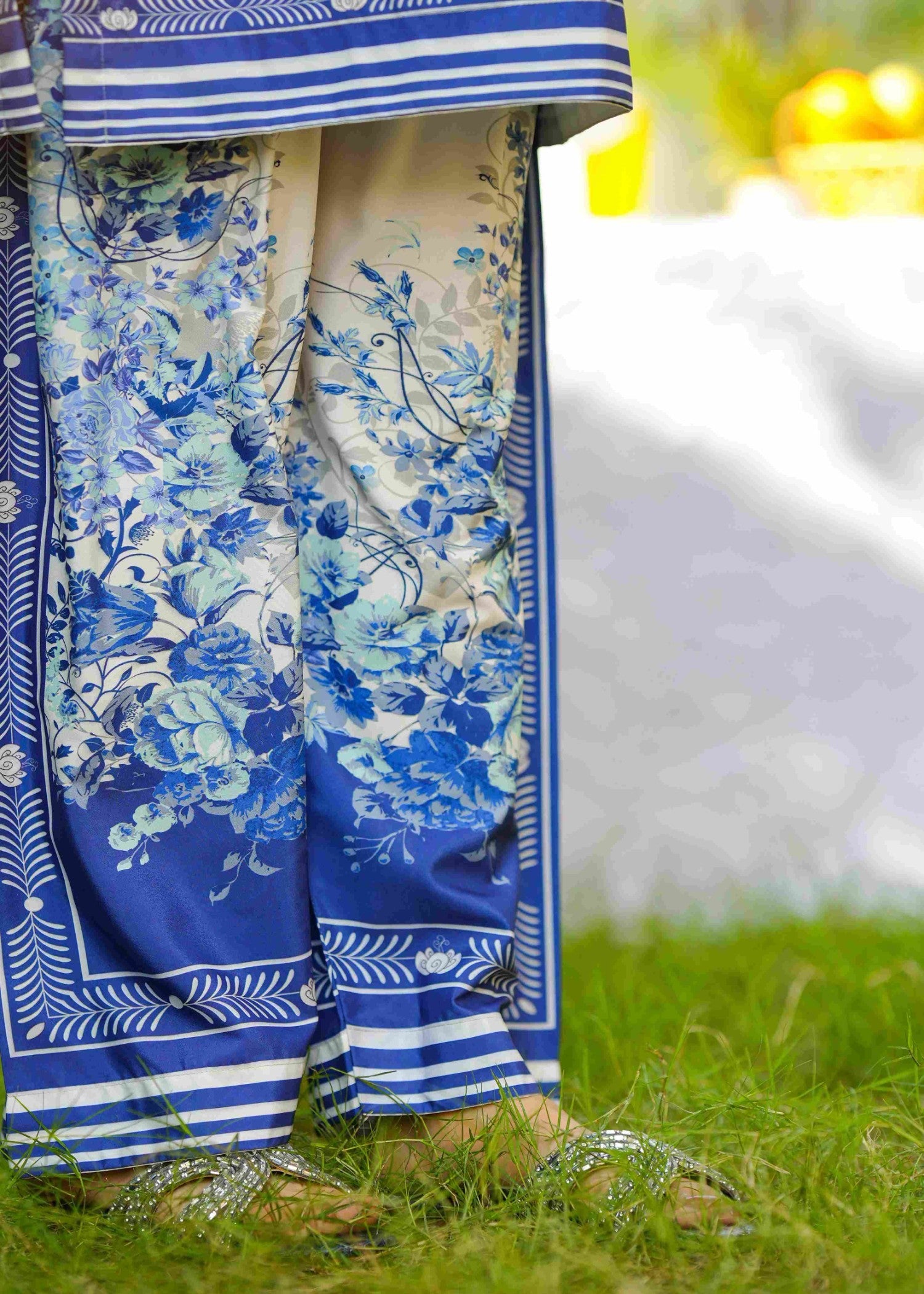 crepe Co ord Sets in Sapphire blue