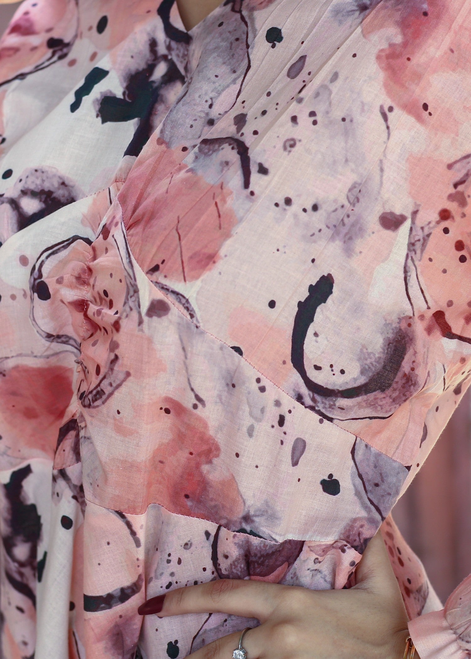 cotton Dress in Rose pink